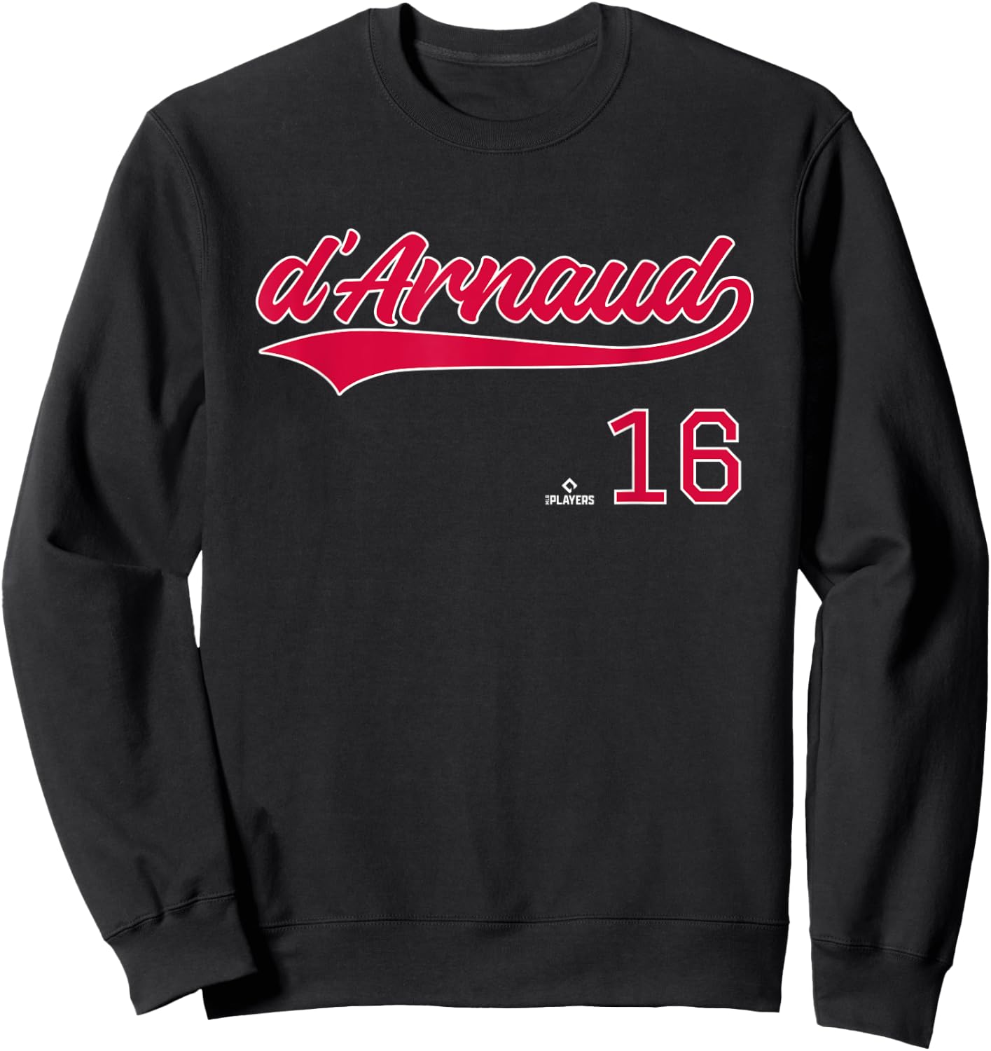 Vintage Gameday Travis d Arnaud Atlanta MLBPA Sweatshirt - Sweatshirt | Black