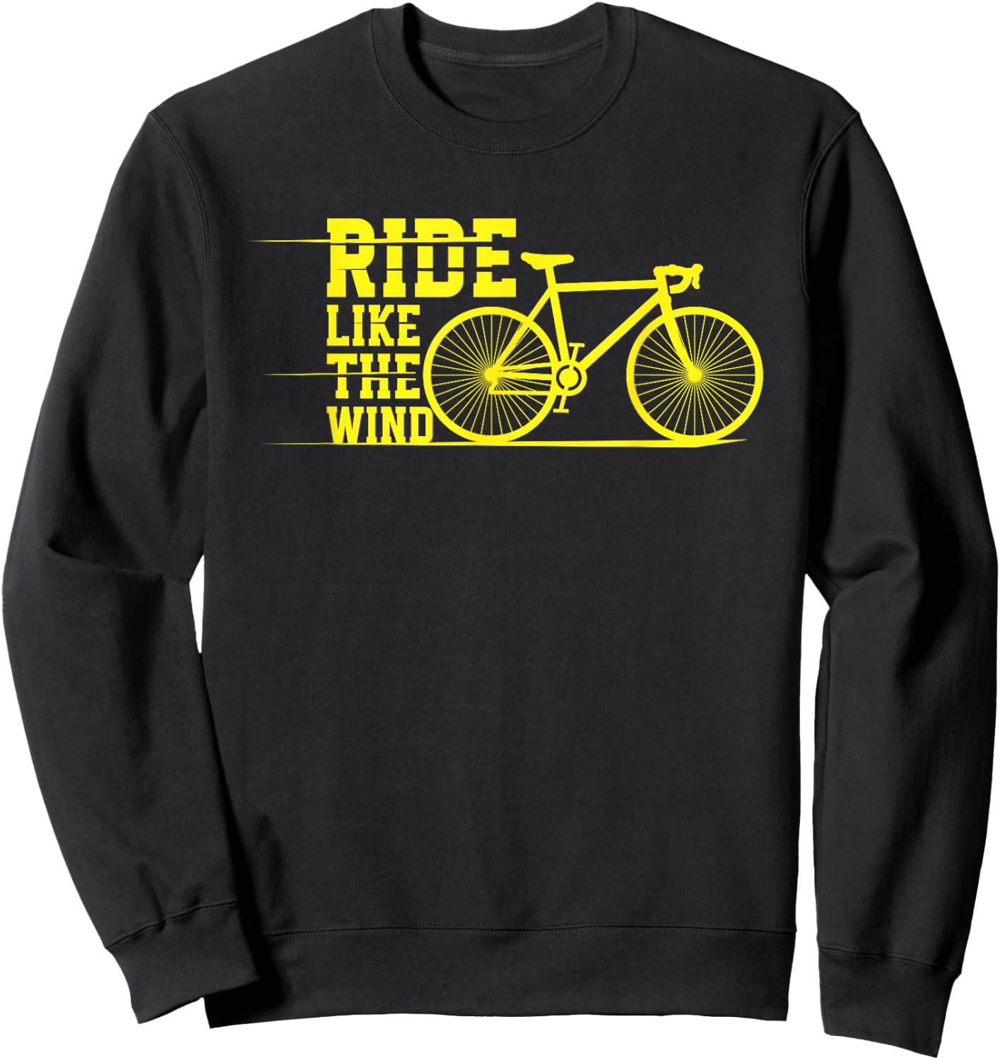 Ride Like the Wind | Cycling MTB BMX | Cyclists Sweatshirt - Sweatshirt | Black