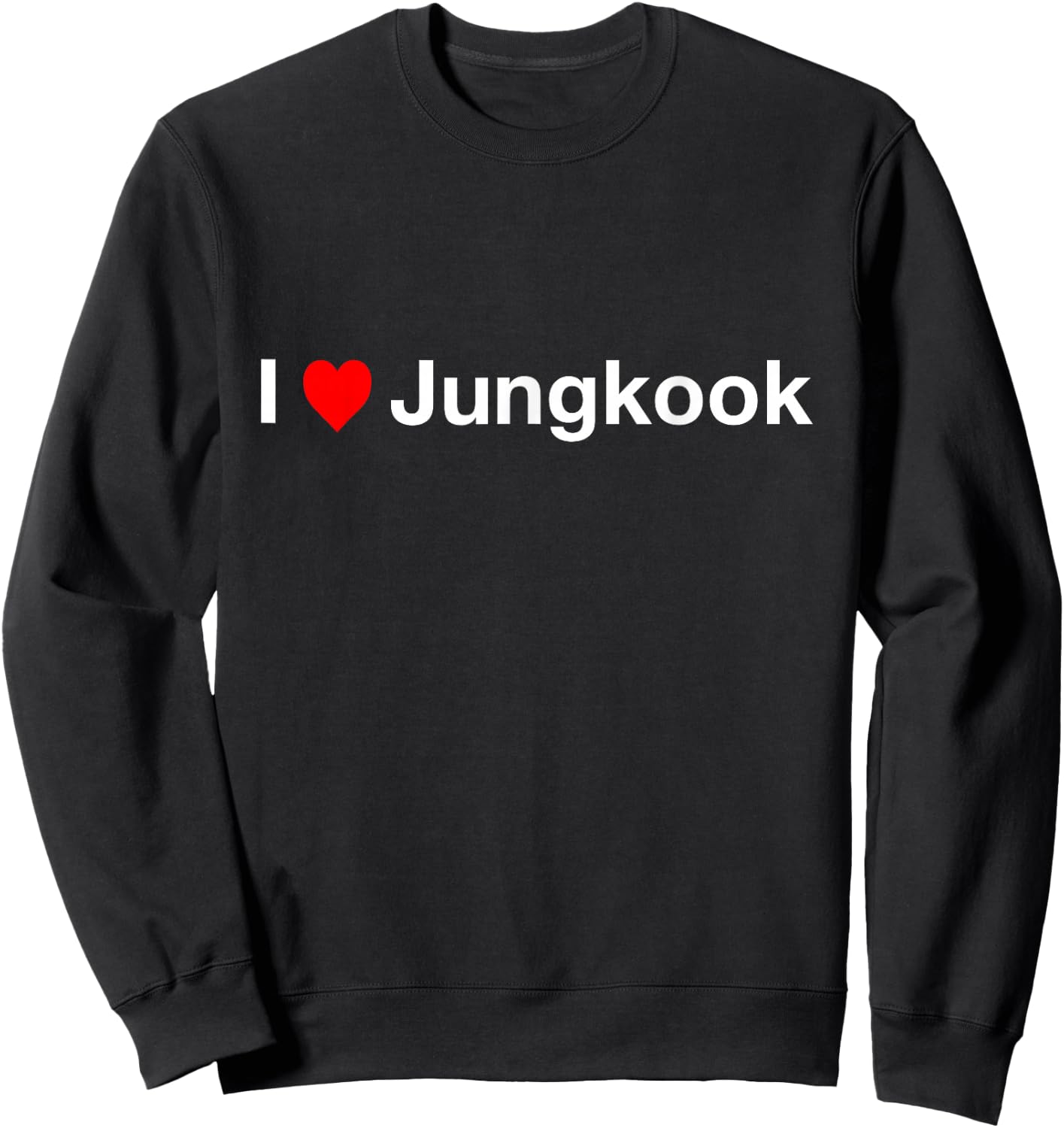 I Heart Jungkook Sweatshirt - Sweatshirt | Black
