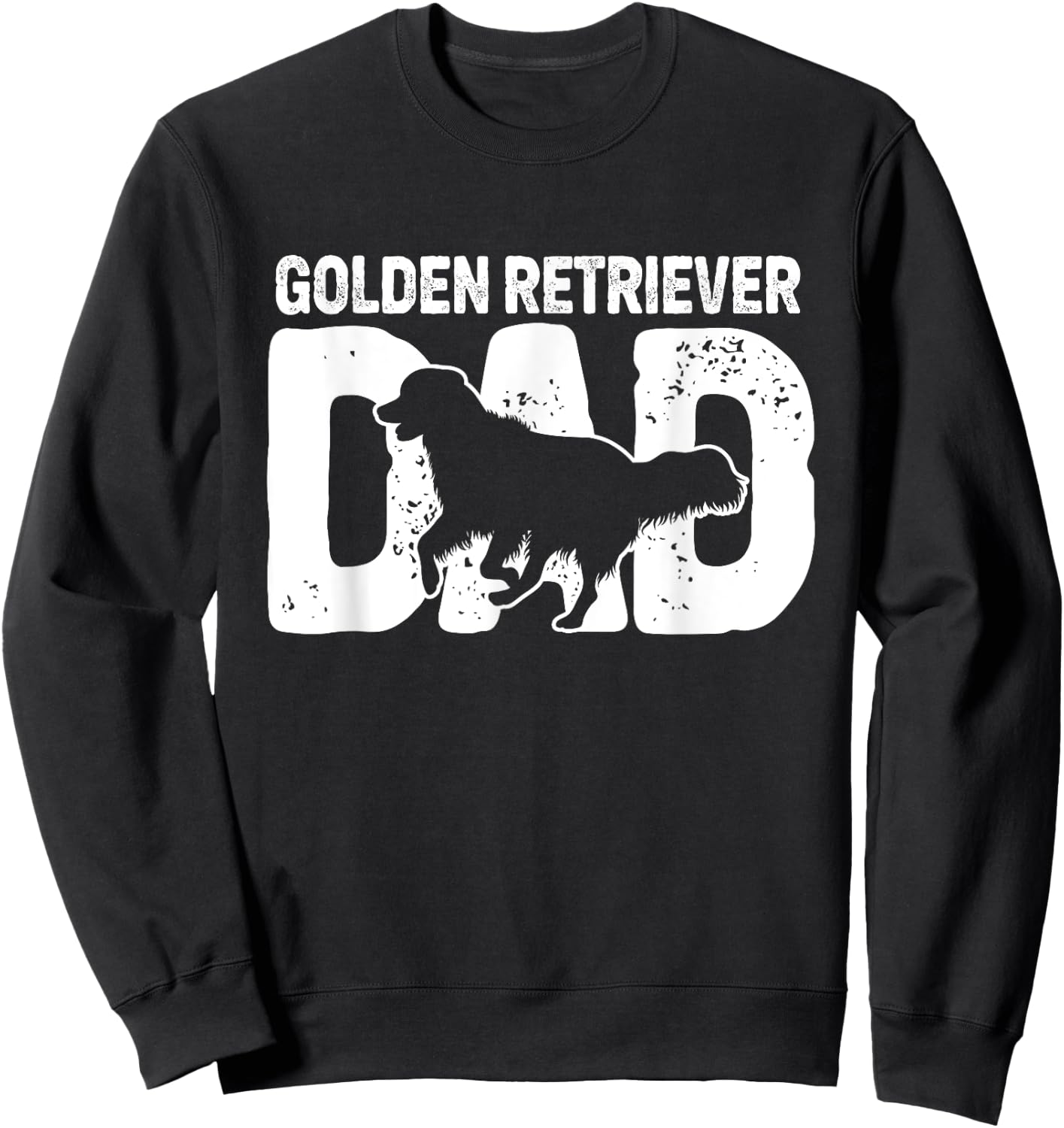 Golden Retriever Dad Dog Golden Dad Lover Dog Owner Father Sweatshirt - Sweatshirt | Black