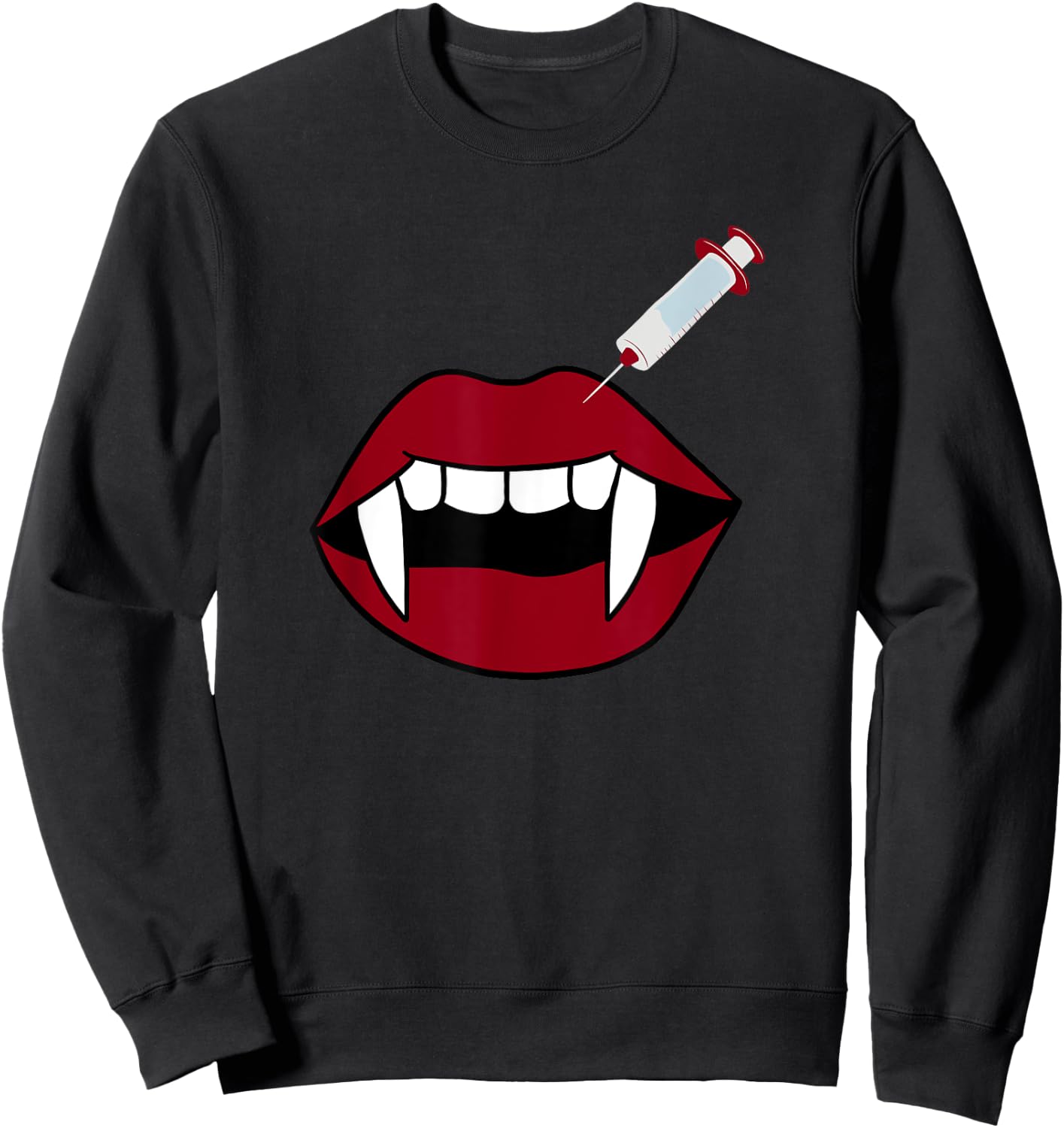 Cute Botox Lip Filler Nurse Injector Esthetician Halloween Sweatshirt - Sweatshirt | Black