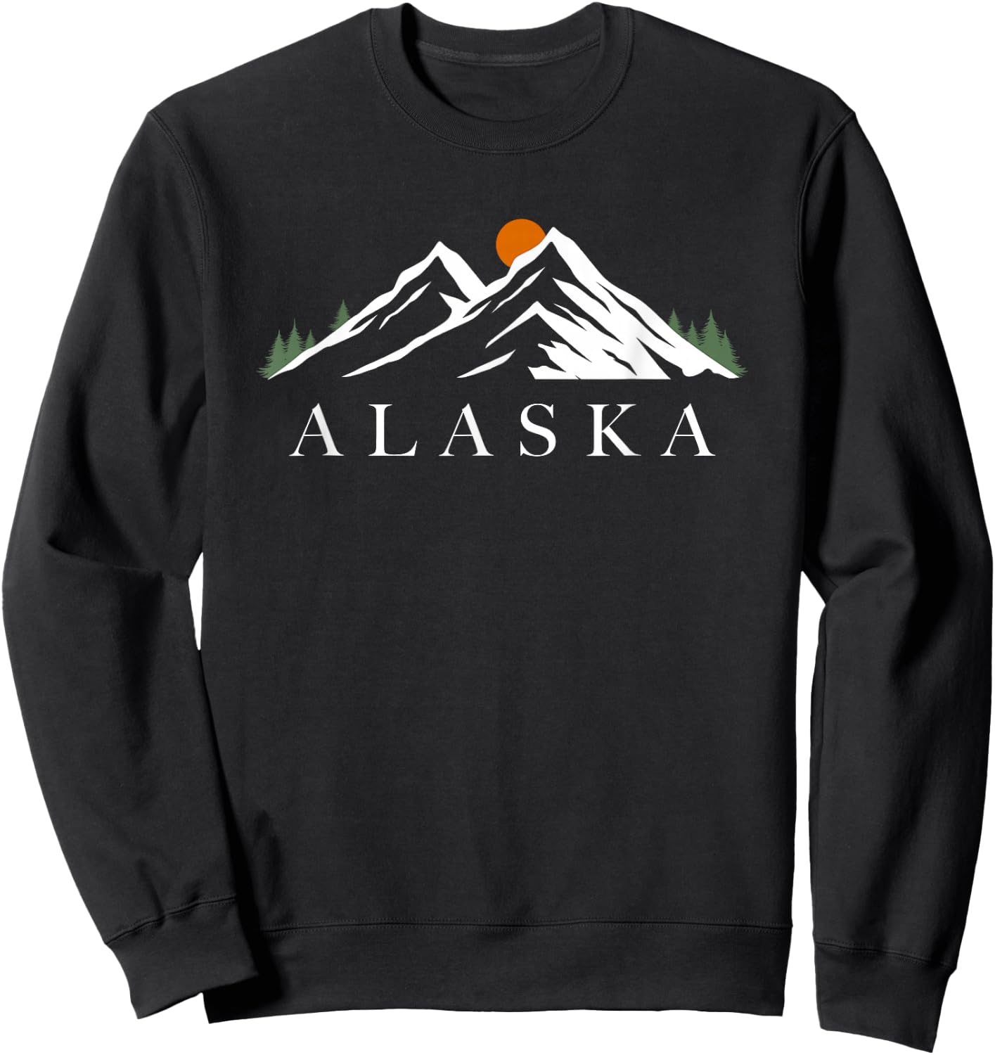Mountains of Alaska Sweatshirt - Sweatshirt | Black
