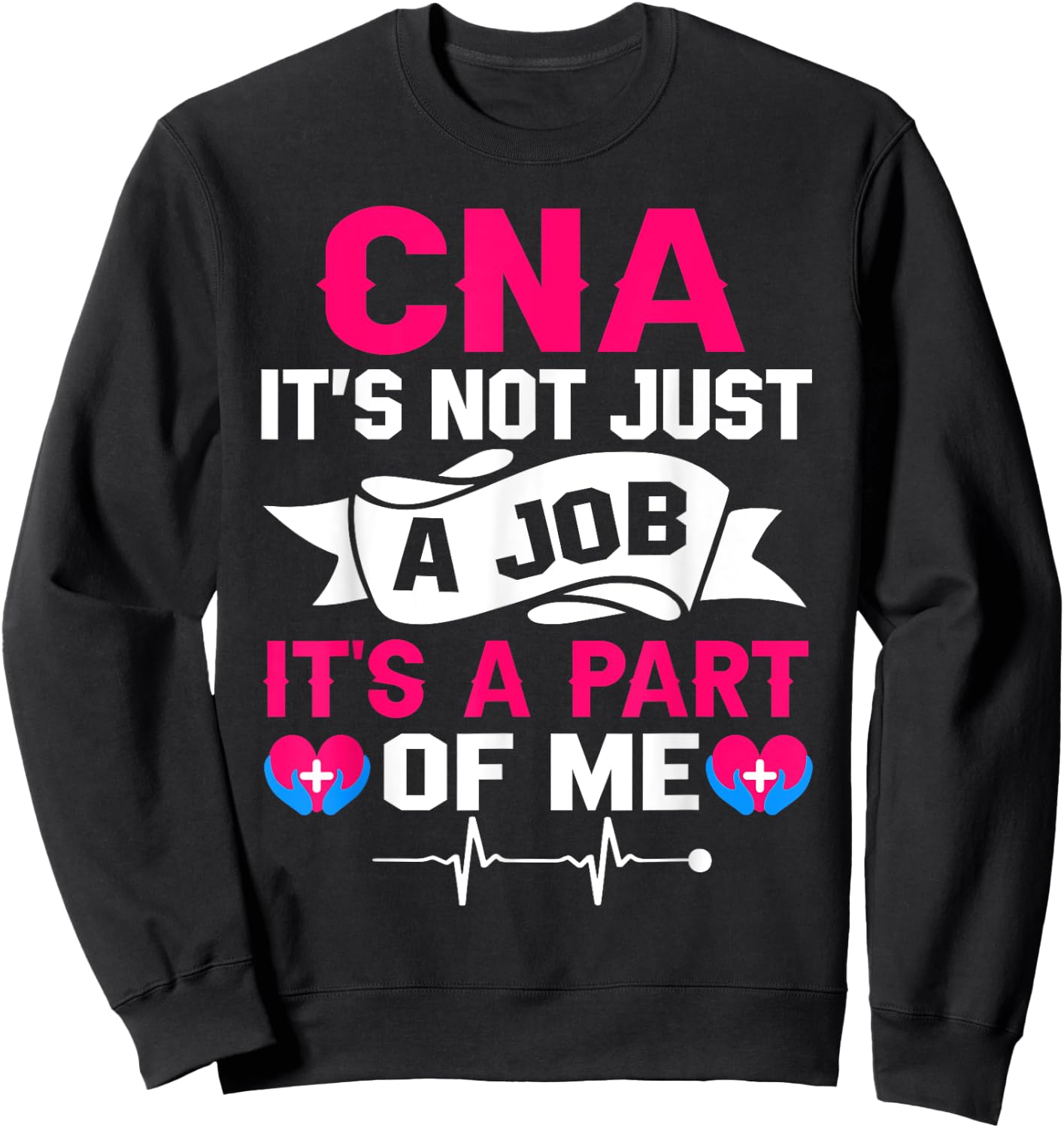 CNA Certified Nursing Assistant Gifts CNA Humor Black Women's Regular Fit Small Short Sleeve Sweatshirt - Sweatshirt | Black