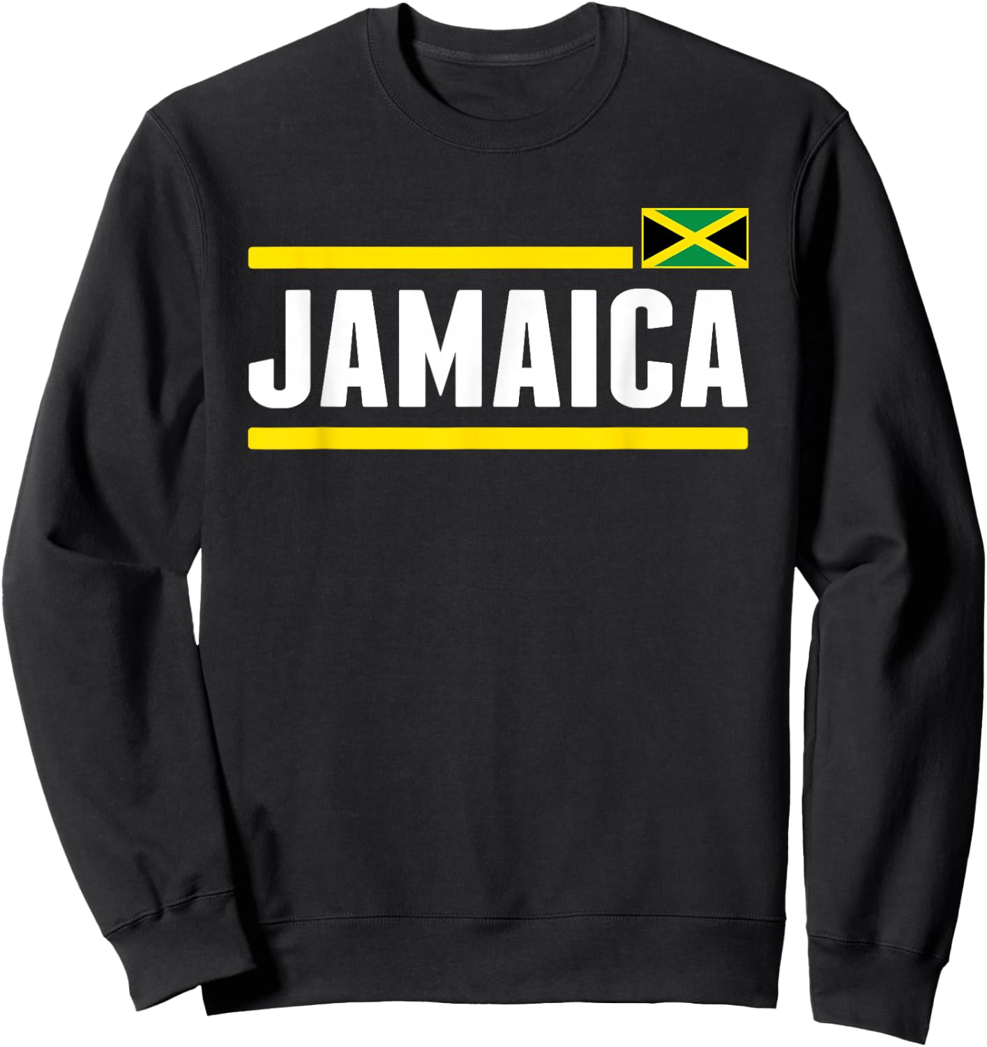 Retro Jamaica Flag Vintage Jamaican Men Souvenir Sweatshirt - Sweatshirt | Black