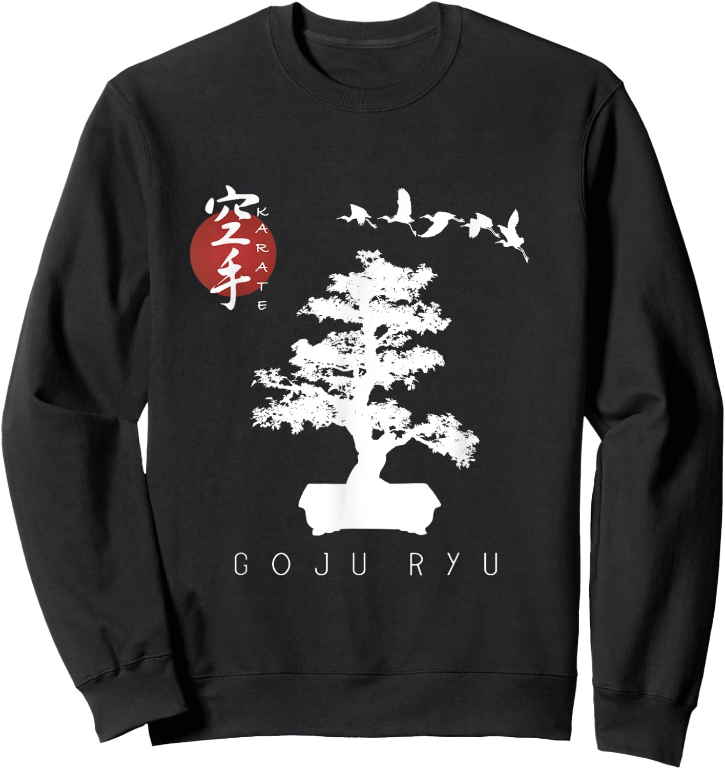 Goju Ryu Karate Uniform / Goju Ryu Uniform / Bonsai Tree Sweatshirt - Sweatshirt | Black