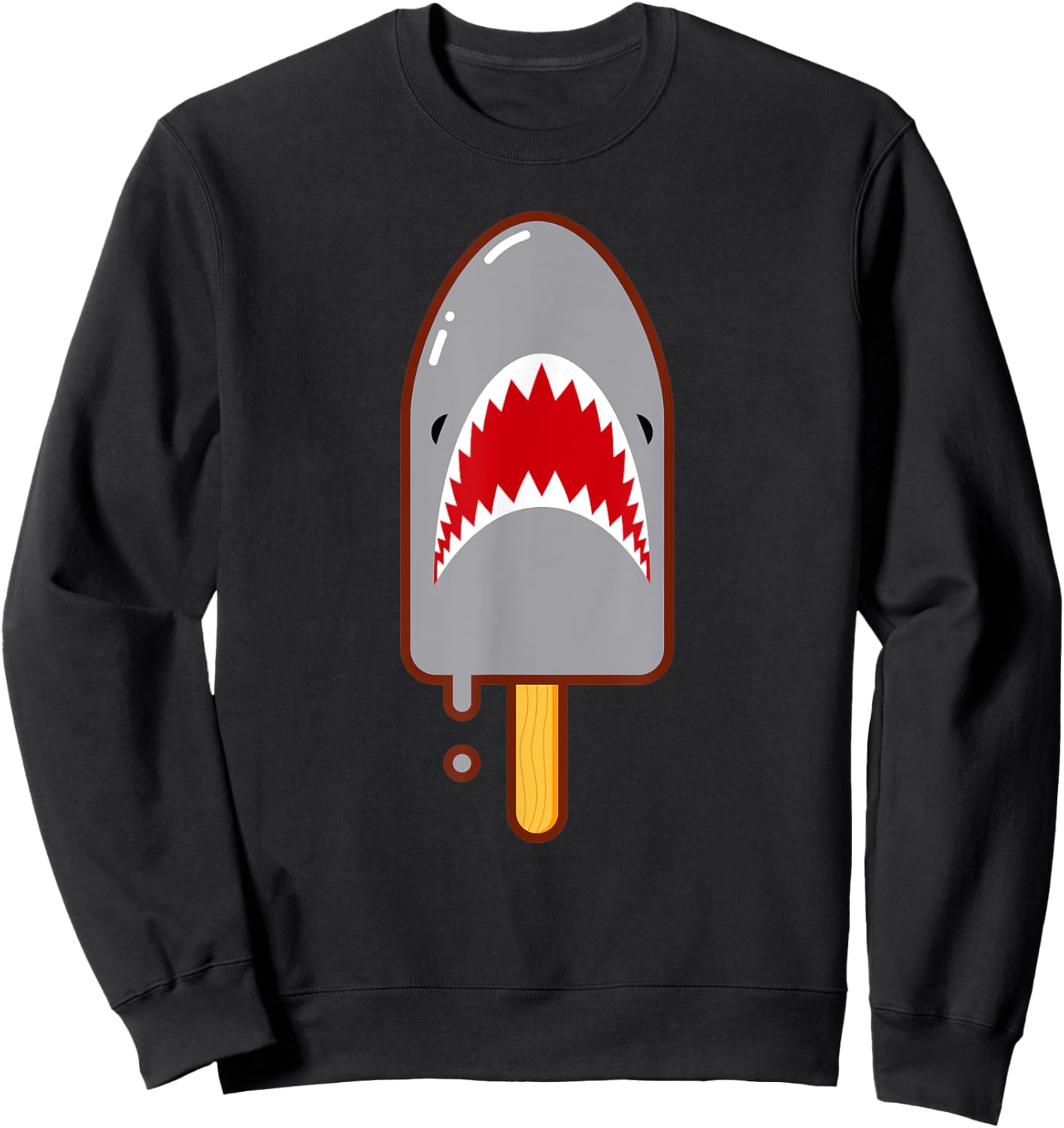 Shark Popsicle Sweatshirt - Sweatshirt | Black