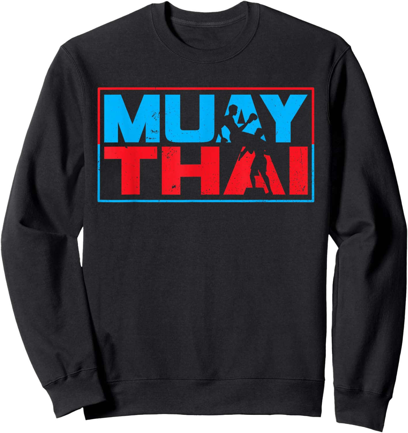 Muay Thai Fighter Boxing Martial Arts Hobby Sweatshirt - Sweatshirt | Black