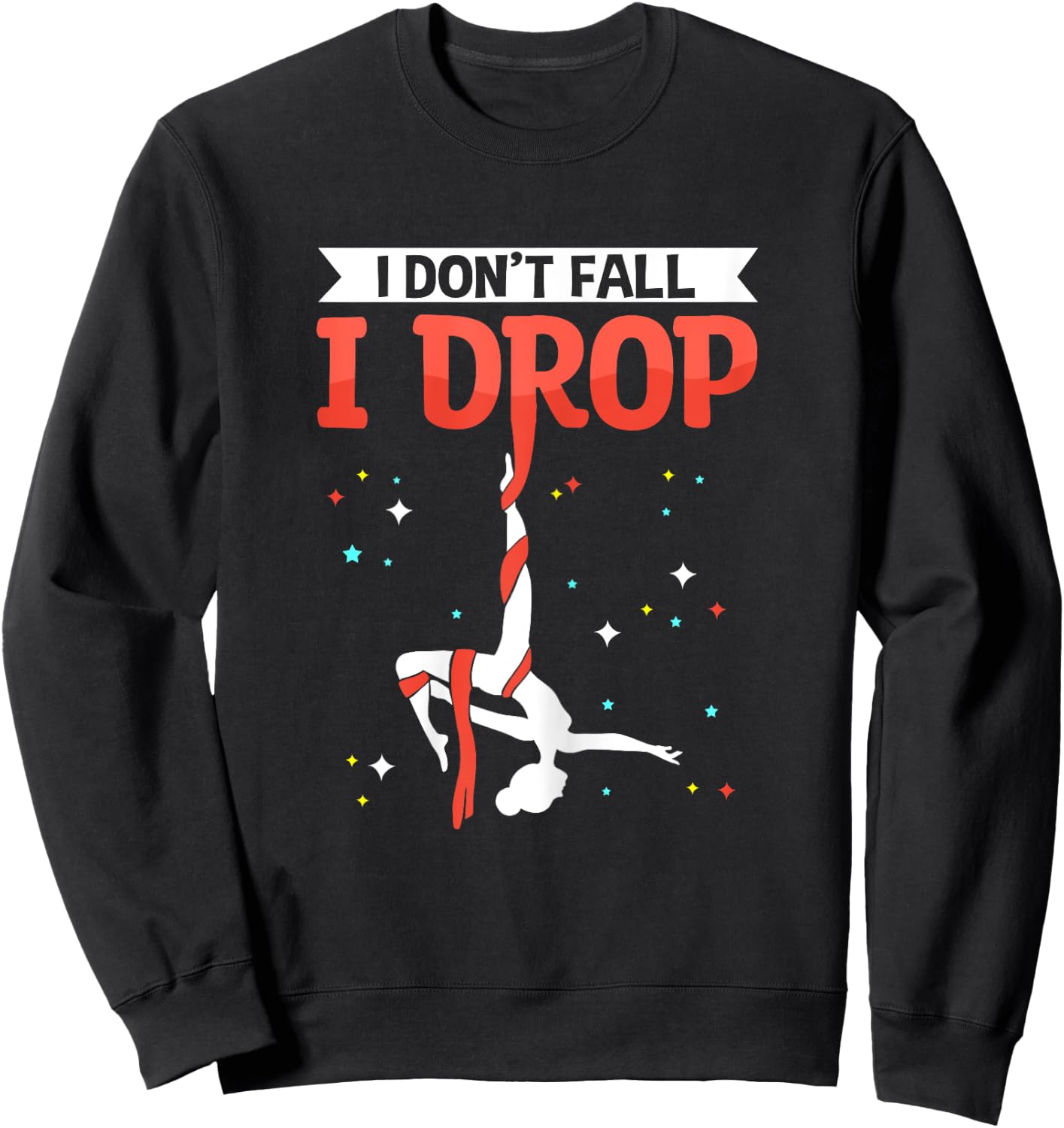 Aerialist Aerial Yoga & Aerial Silks Sweatshirt - Sweatshirt | Black
