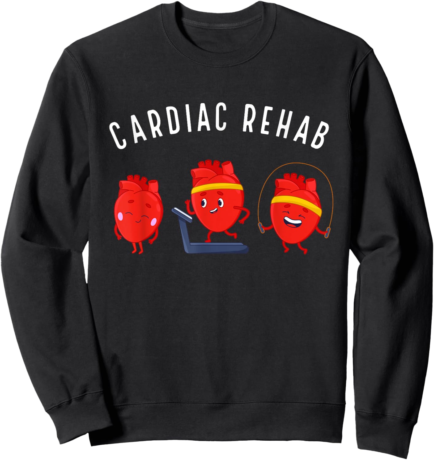 Cardiac Rehab Physical Therapist Nurse Rehab Team Rehabilita Sweatshirt - Sweatshirt | Black