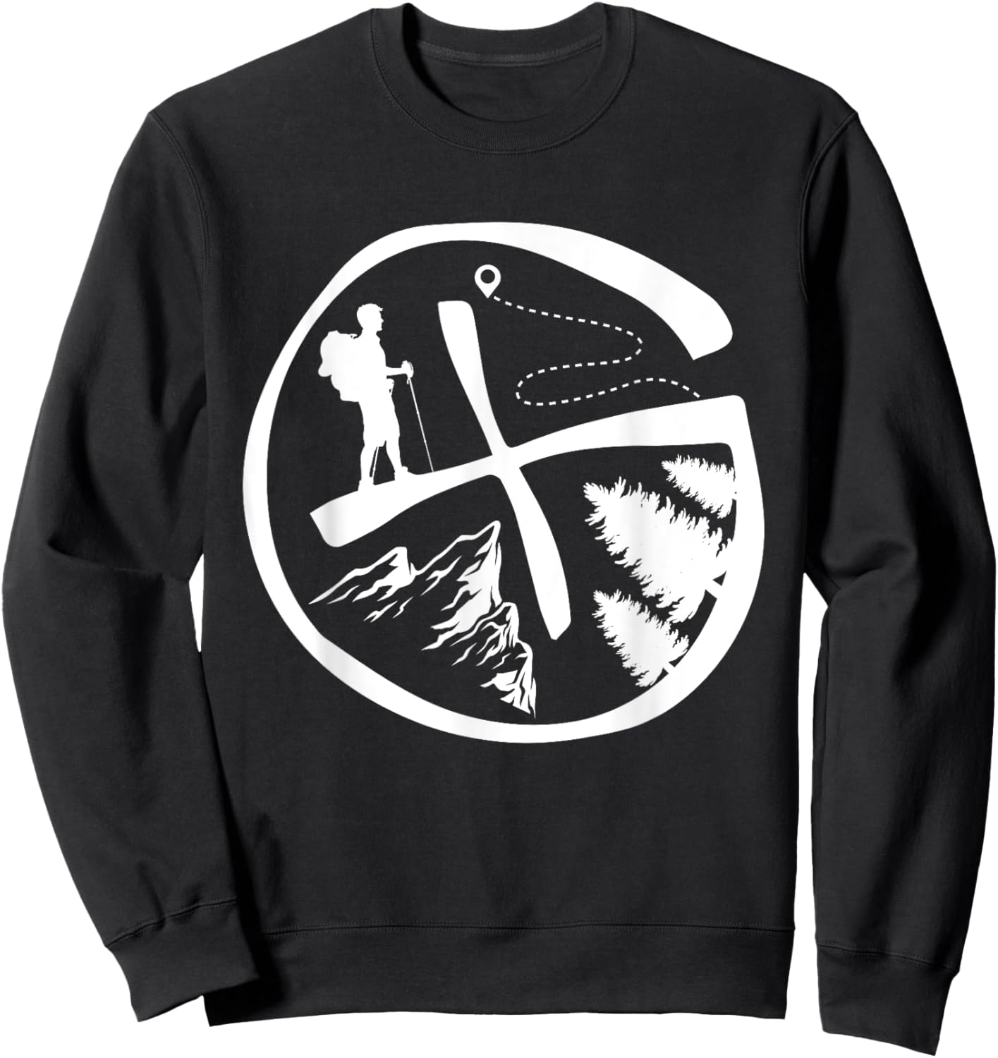 Geocaching GPS Treasure Hunt Geocach Geocacher Sweatshirt - Sweatshirt | Black