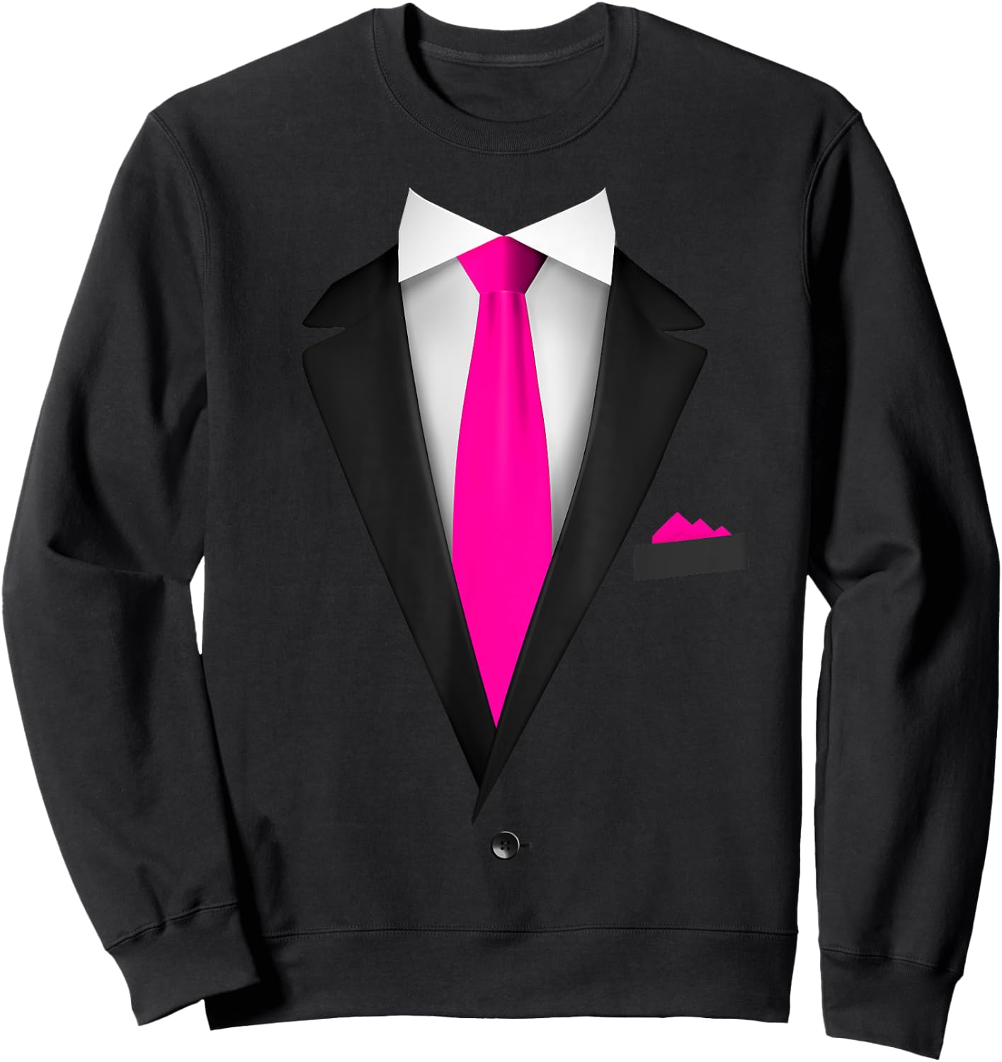 Tuxedo with Tie For Funny Wedding And Special Occasions Sweatshirt - Sweatshirt | Black