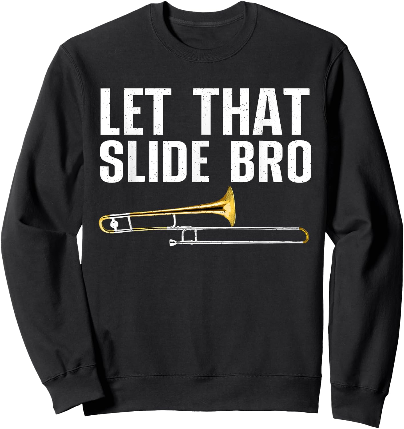 Funny Trombone Art Women Trombone Lover Trombonists Sweatshirt - Sweatshirt | Black