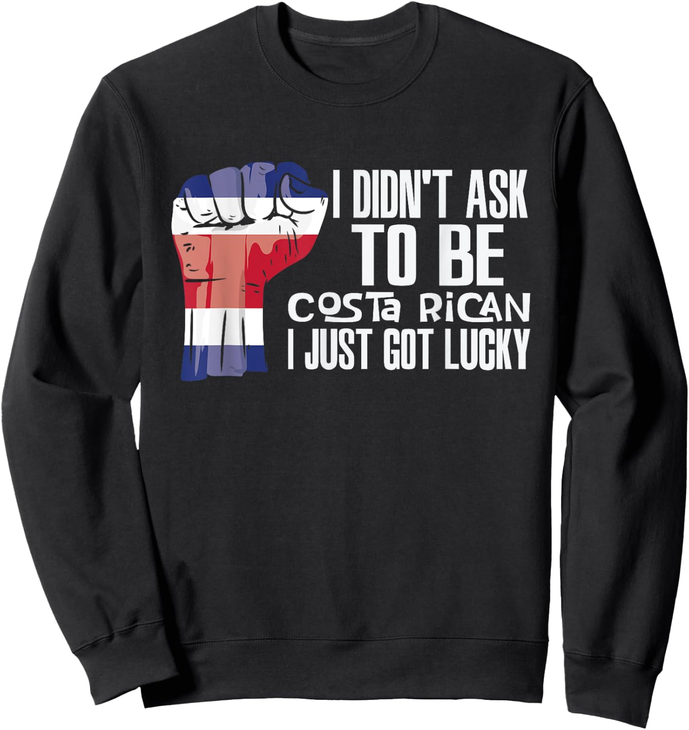 Costa Rican Costa Rica Flag Grown Costa Rican Roots Patriot Sweatshirt - Sweatshirt | Black