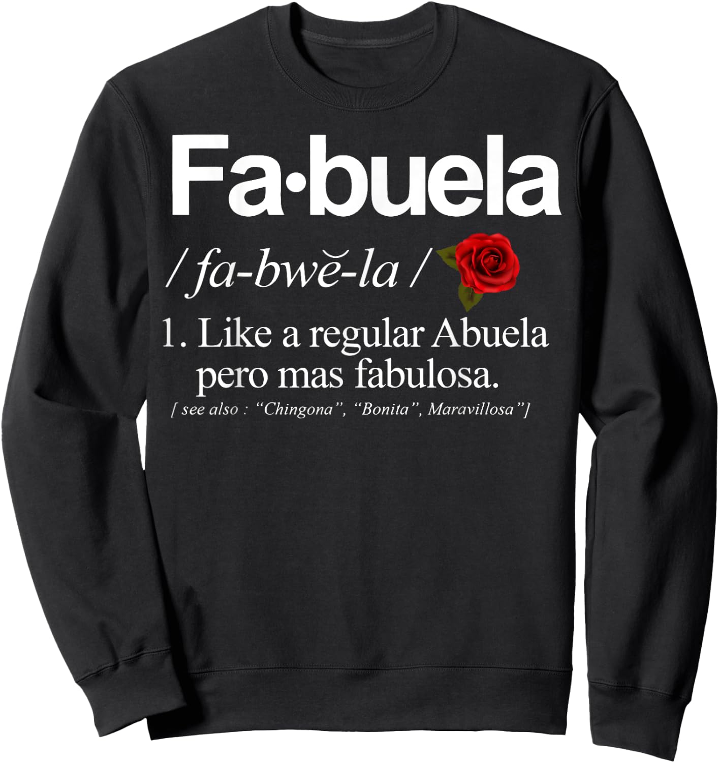 Fabuela Definiton Sweatshirt - Sweatshirt | Black