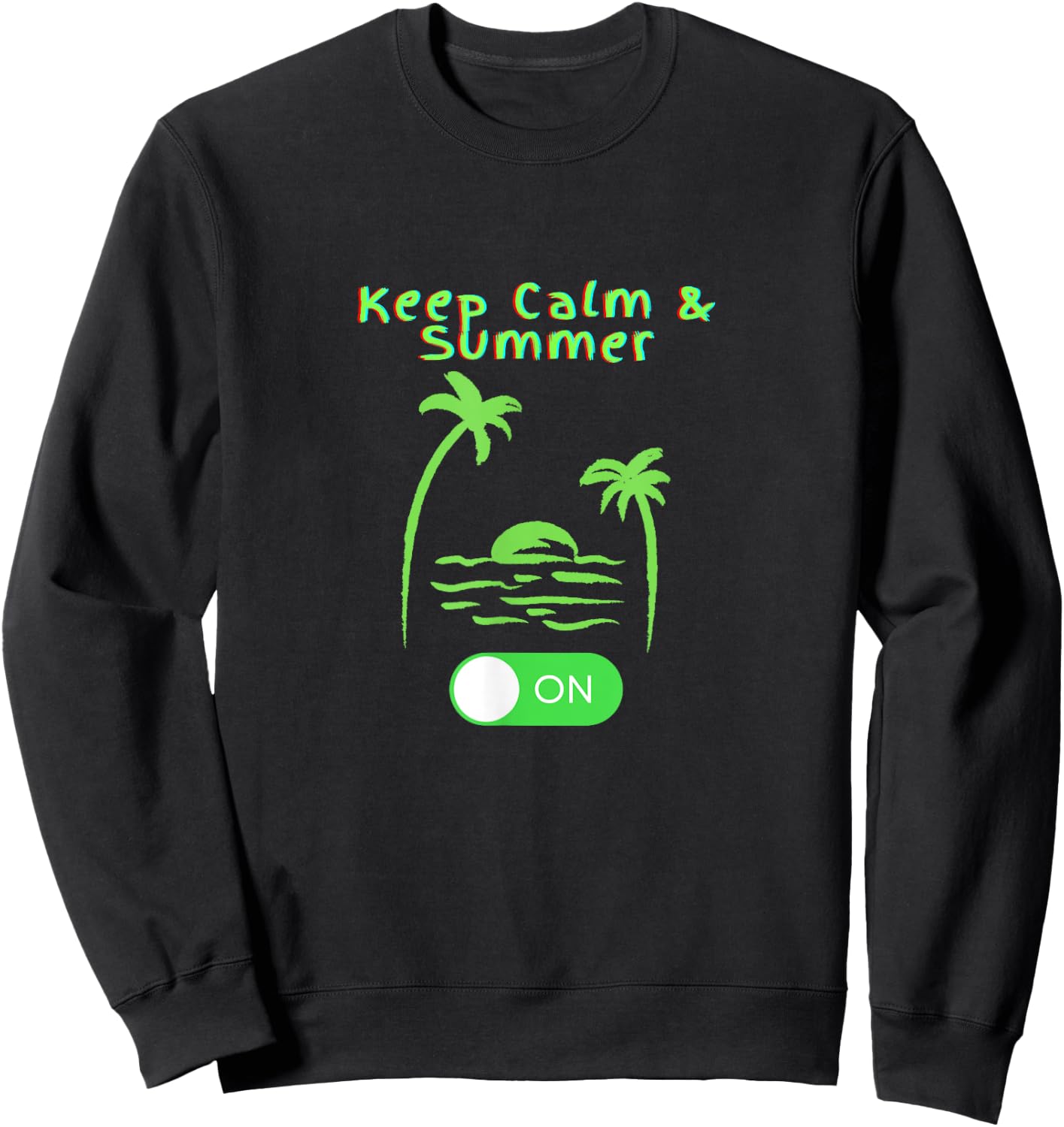Keep Calm Summer on Women Kids Sweatshirt - Sweatshirt | Black