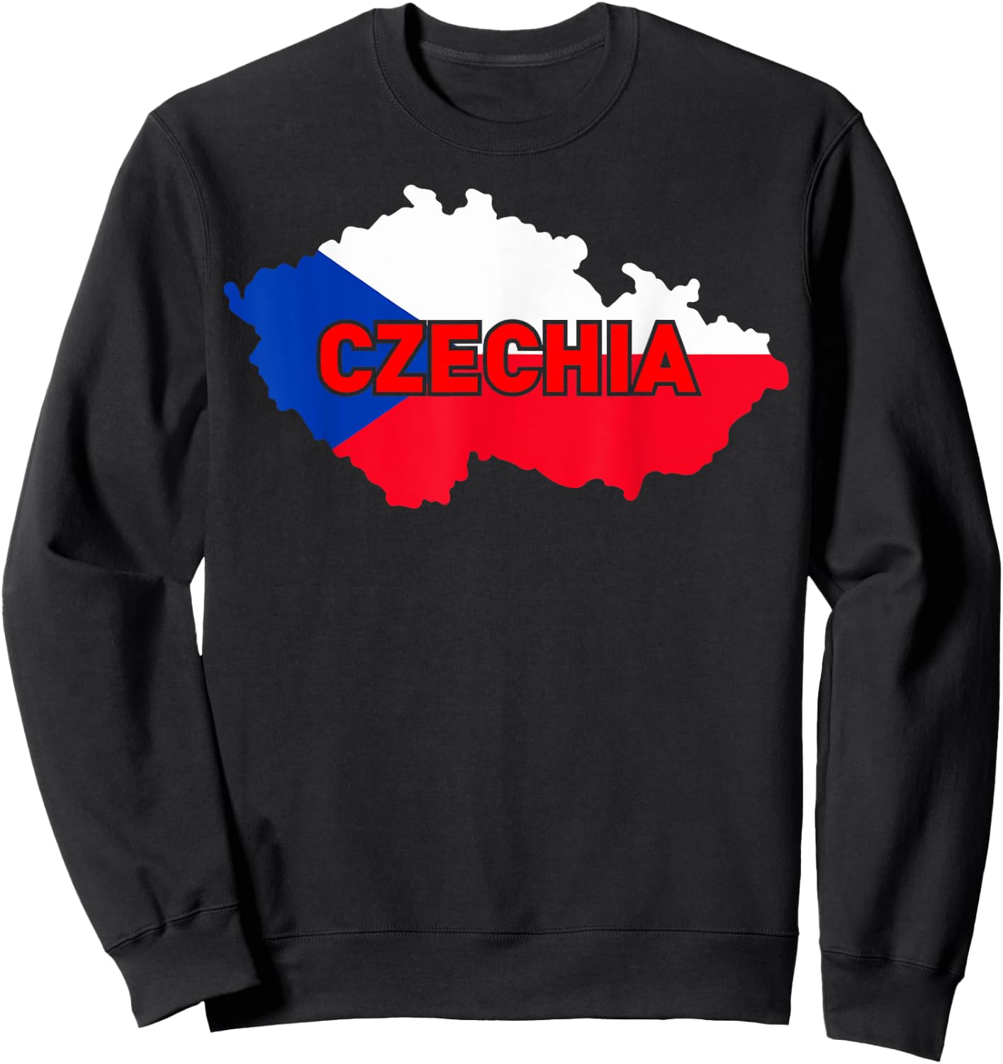 Proud Family and Patriotic Flag of Country Czechia Women Kids Men Sweatshirt - Sweatshirt | Black