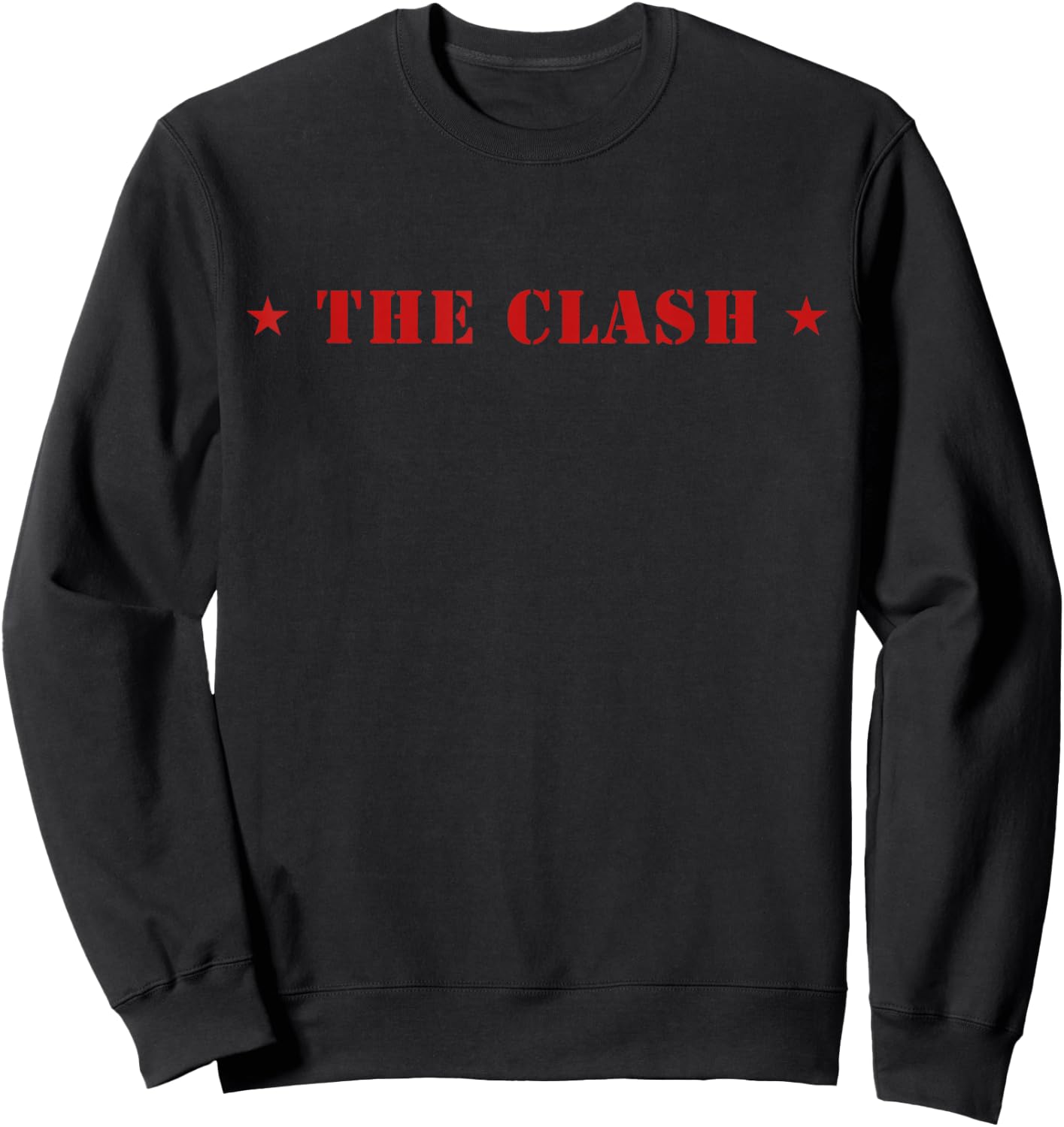 The Clash - Logo with Stars Sweatshirt - Sweatshirt | Black