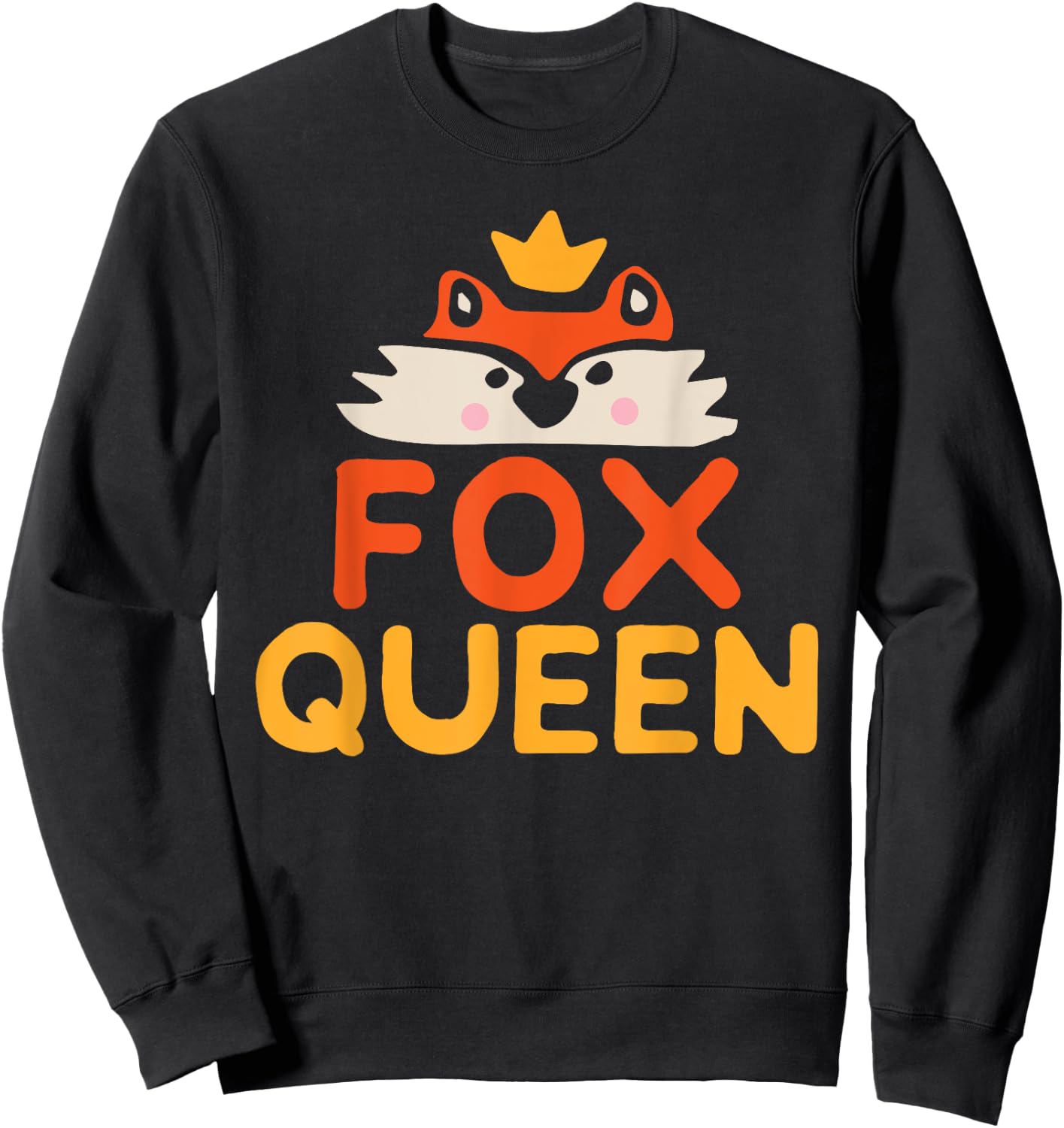 Fox Queen Sweatshirt - Sweatshirt | Black