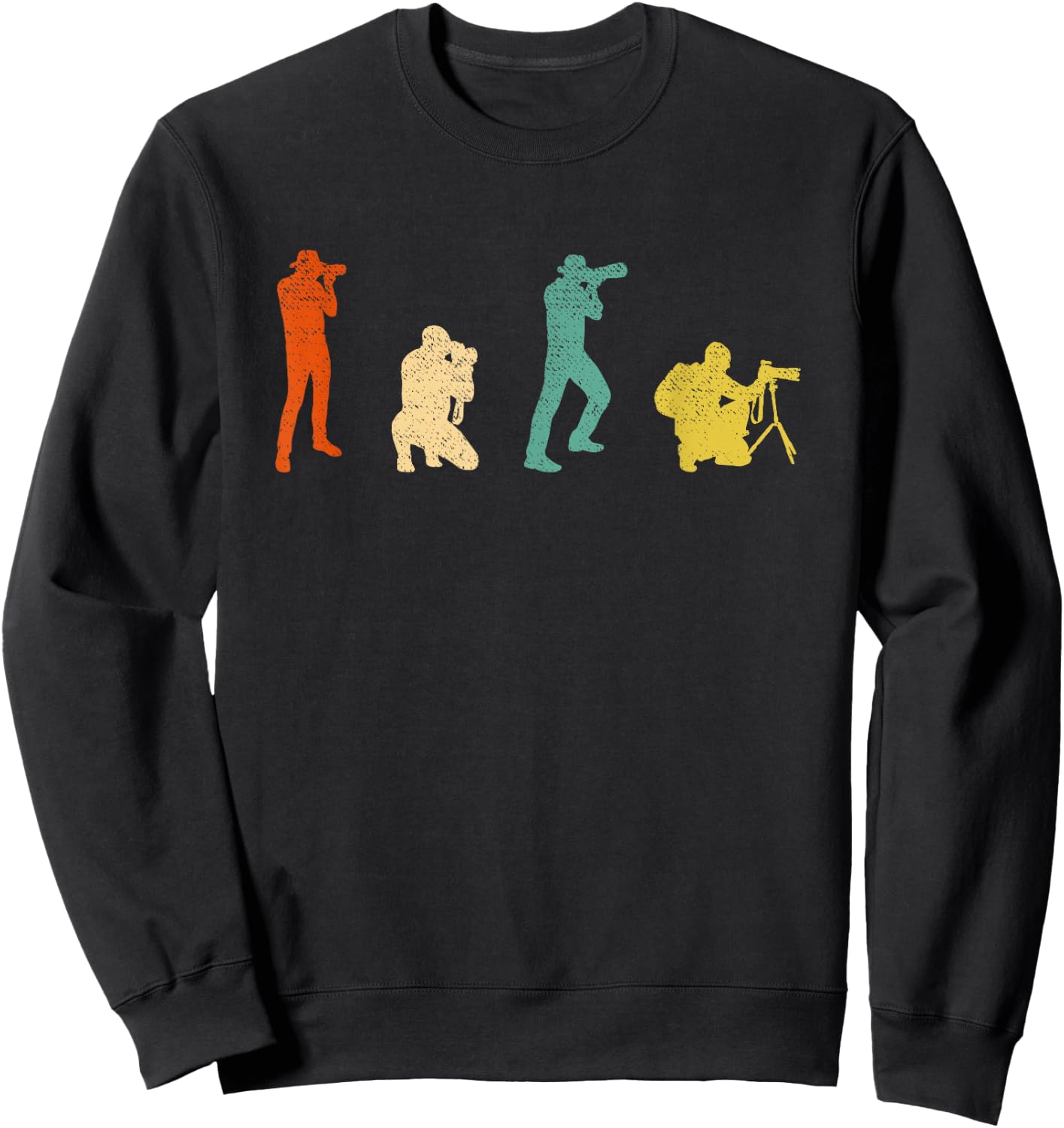 Vintage Photo Camera Photogrpaher Graphic Design Photography Sweatshirt - Sweatshirt | Black