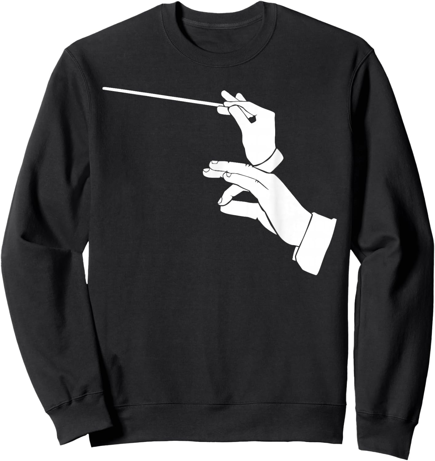 Conductor Clock Music Orchestra Sweatshirt - Sweatshirt | Black