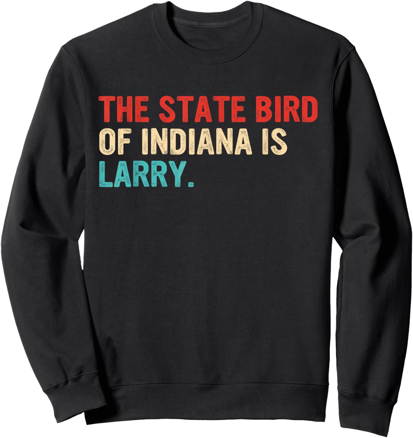 The State Bird Of Indiana Is Larry Vintage Apparel Sweatshirt - Sweatshirt | Black