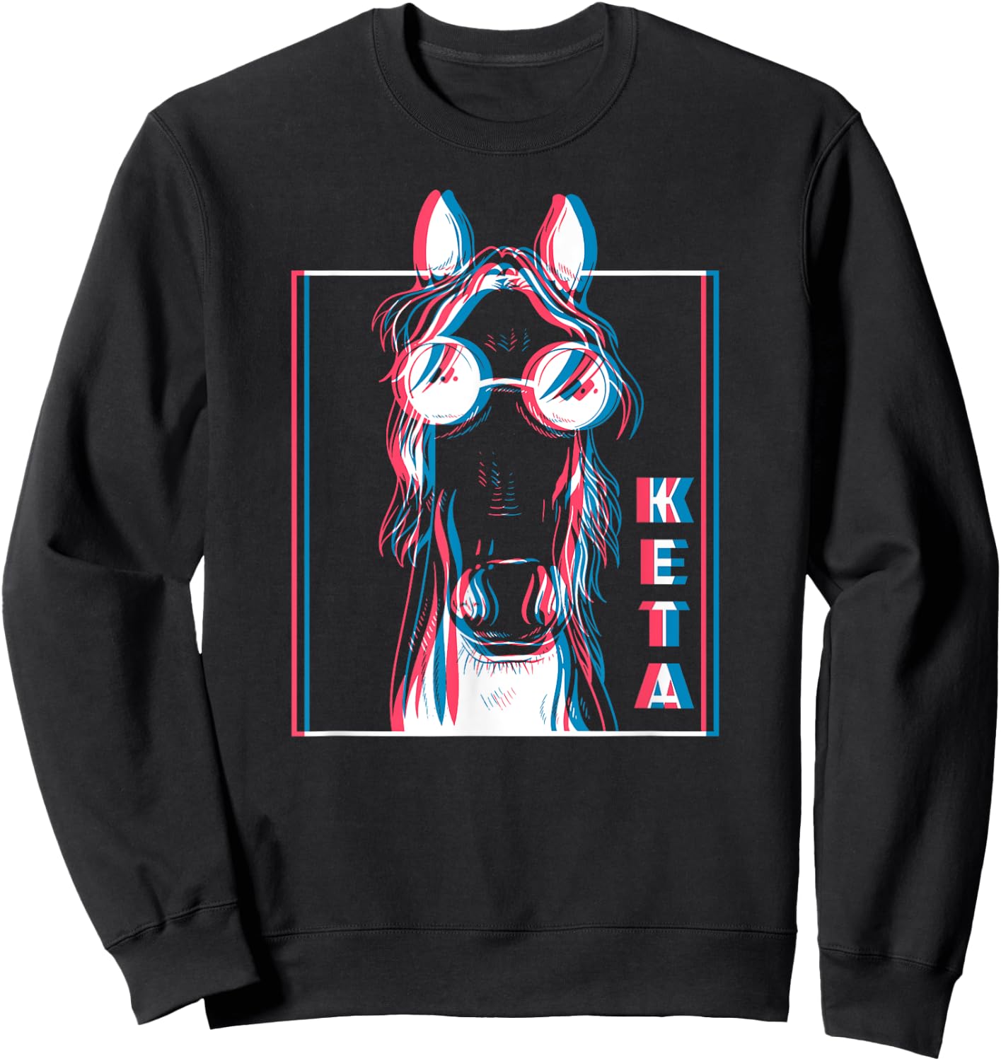Keta Ketamine Horse Rave DJ Party Techno Sweatshirt - Sweatshirt | Black
