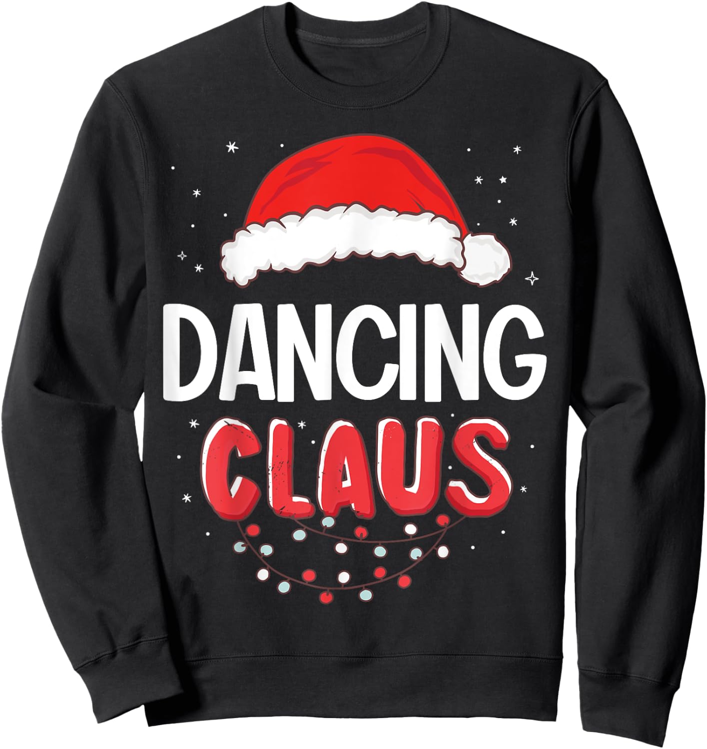 Dancing Santa Claus Christmas Matching Costume Sweatshirt - Sweatshirt | Black