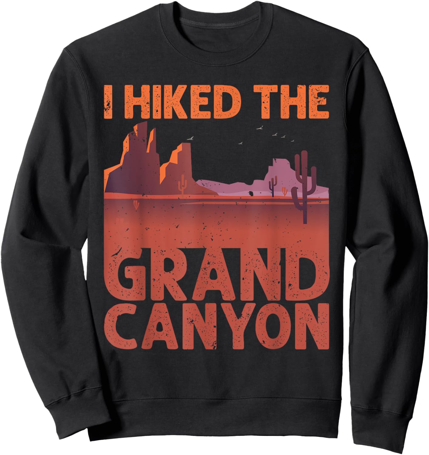 Cool Grand Canyon Women Hiking National Park Travel Sweatshirt - Sweatshirt | Black