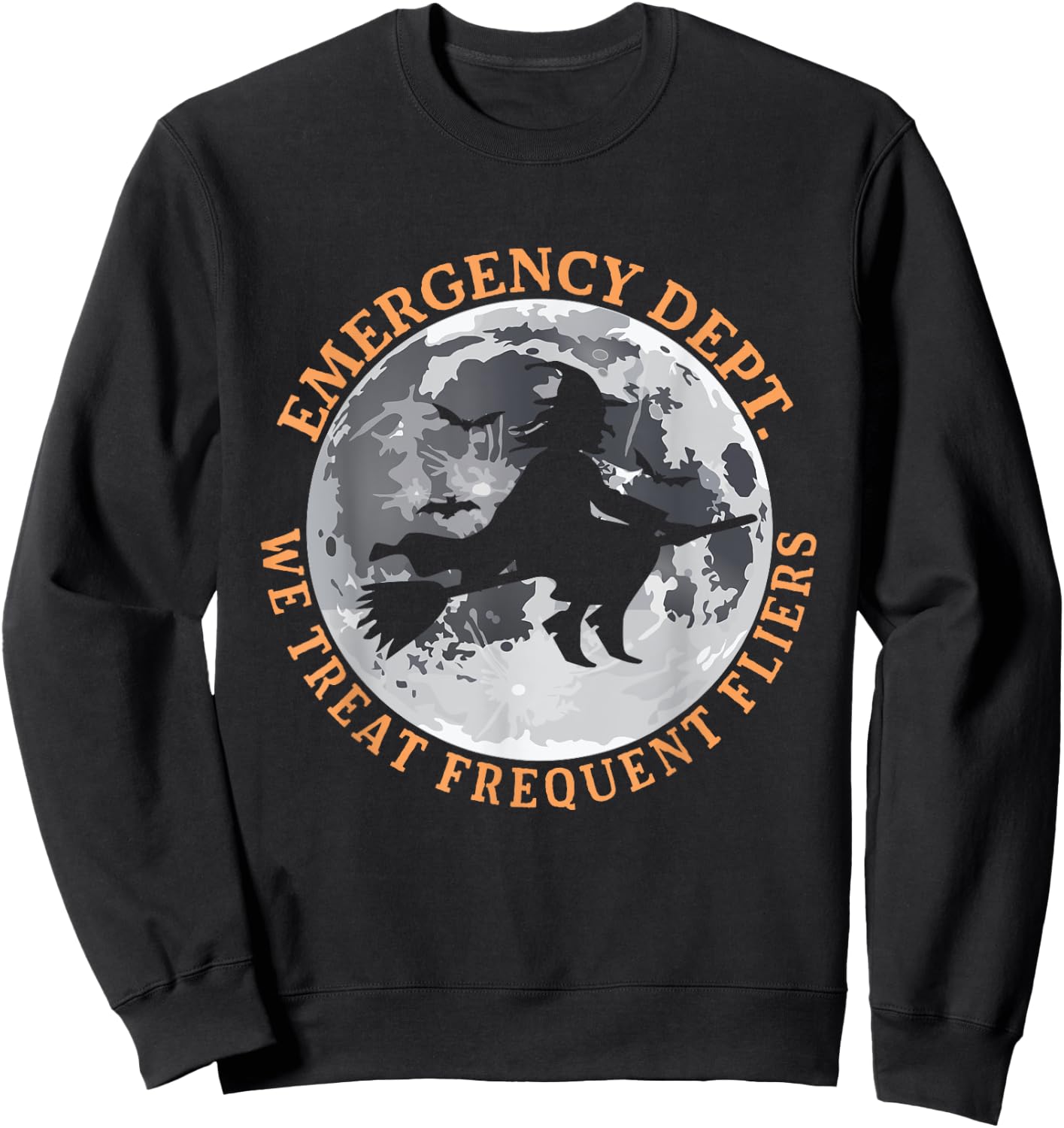 ER Nurse Halloween Emergency Room Dept Nurse Tech ED Rn Fall Sweatshirt - Sweatshirt | Black