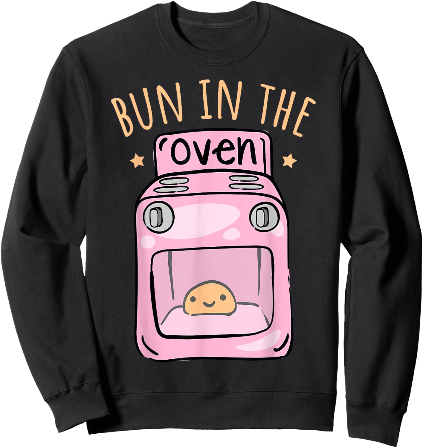 Bun In The Oven - Baby Announcement Sweatshirt - Sweatshirt | Black