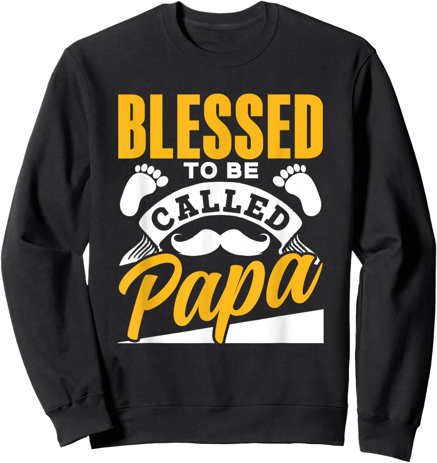 Blessed To Be Called Papa Dad Father's Day Father Daddy Sweatshirt - Sweatshirt | Black