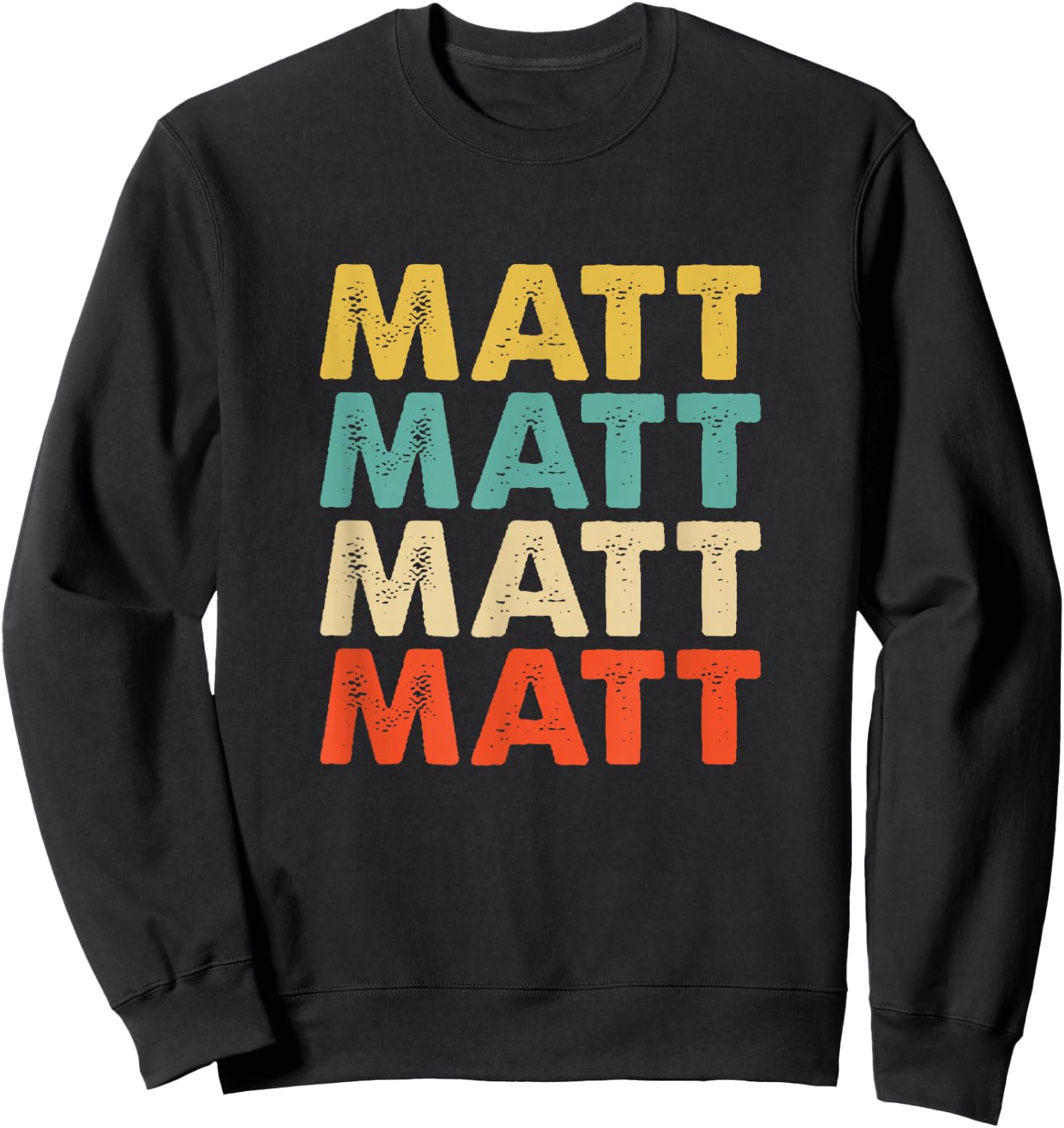 Matt Name Sweatshirt - Sweatshirt | Black