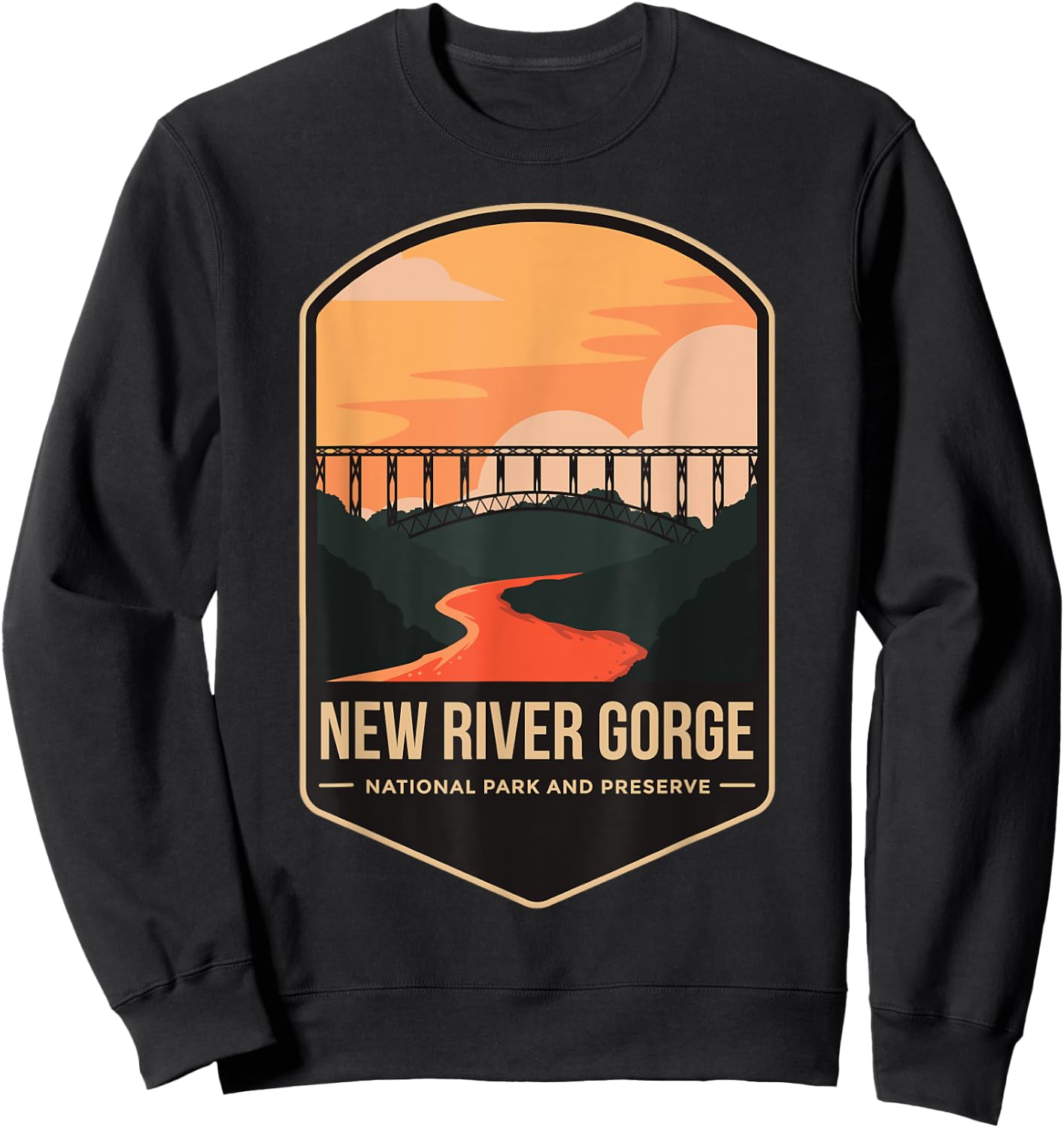 New River Gorge National Park 1978 West Virginia Sweatshirt - Sweatshirt | Black