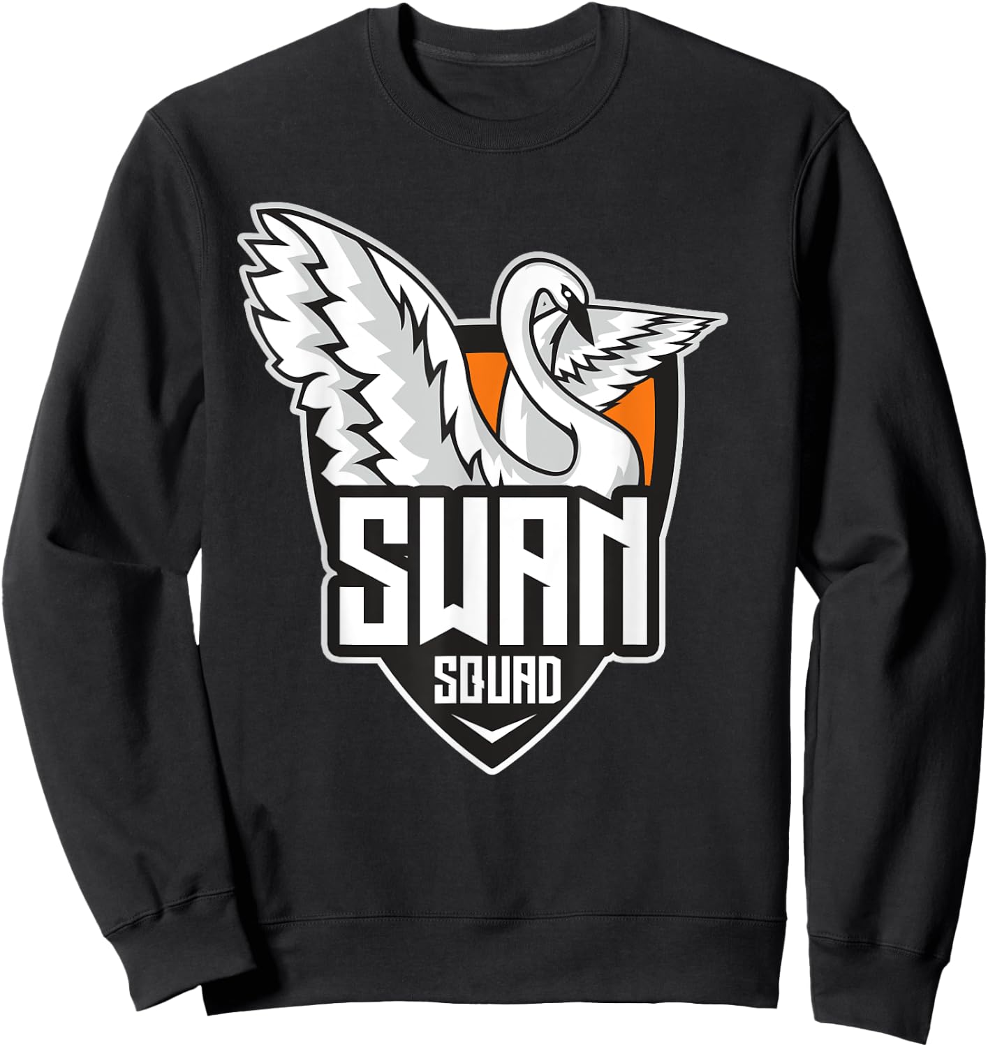 Swan Squad Migratory Birds Swan Sweatshirt - Sweatshirt | Black