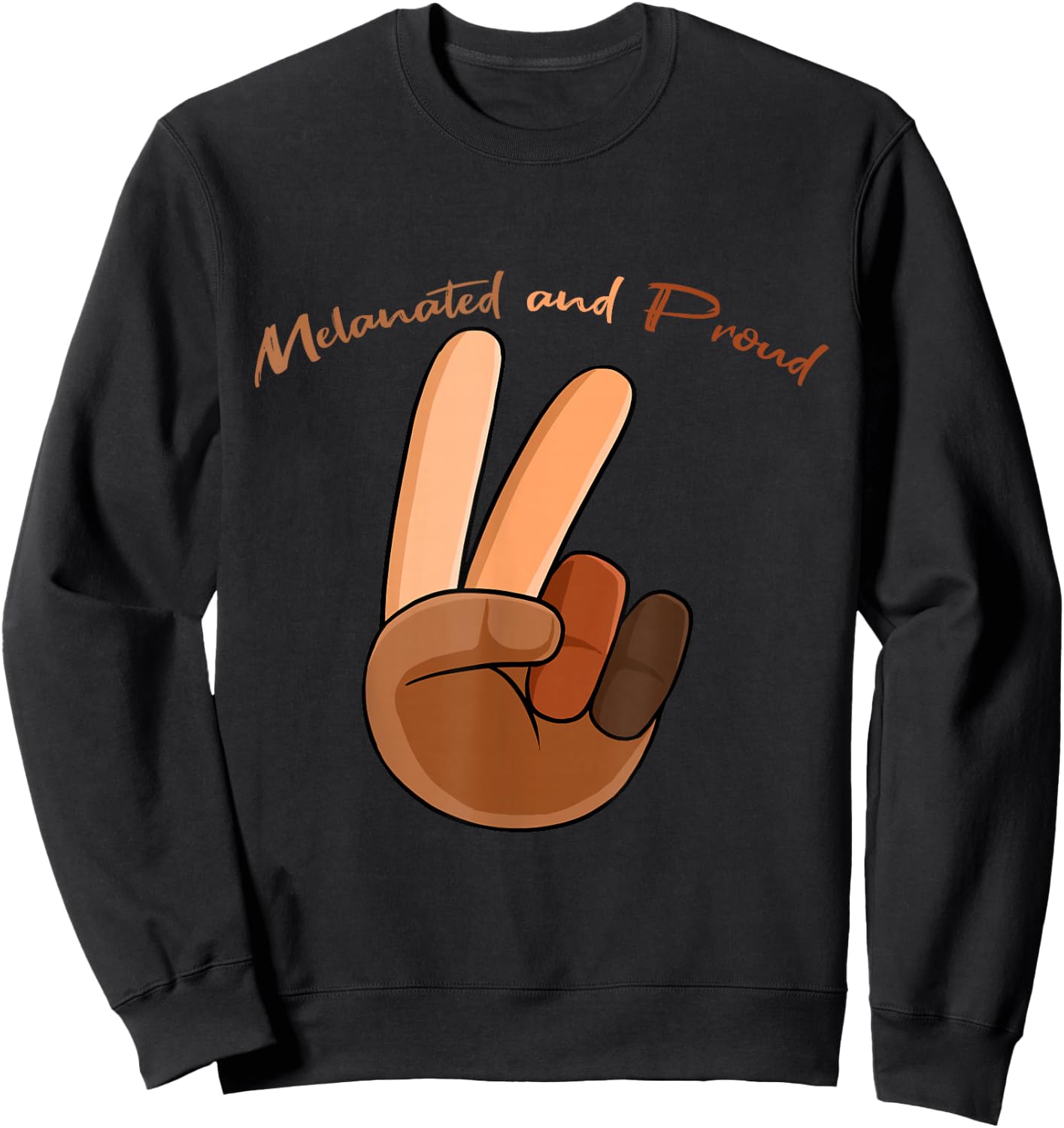 Melanated And Proud Black History Month BLM Melanin African Sweatshirt - Sweatshirt | Black
