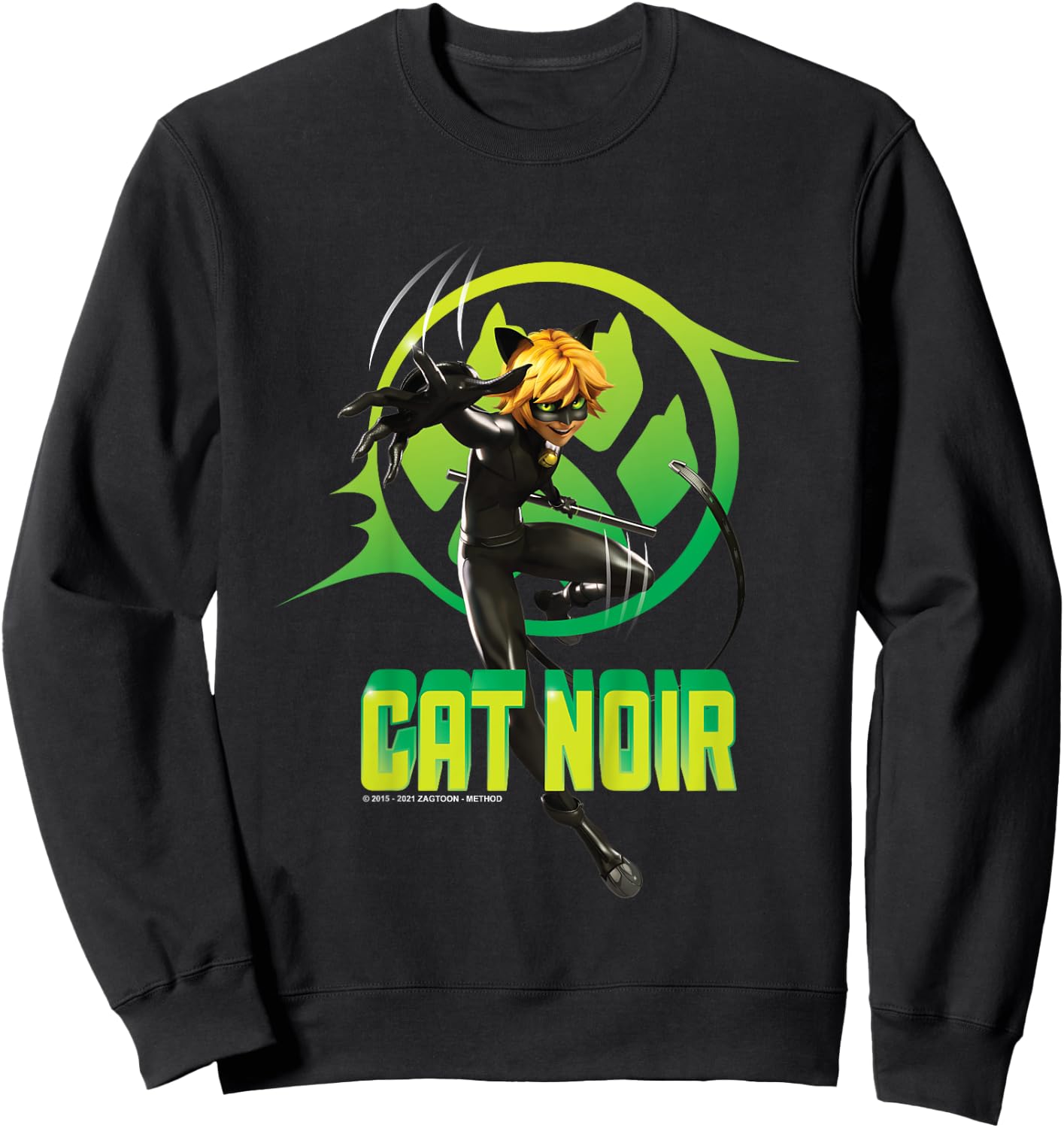 Miraculous Lady Bug - Cat Noir Sweatshirt - Sweatshirt | Black