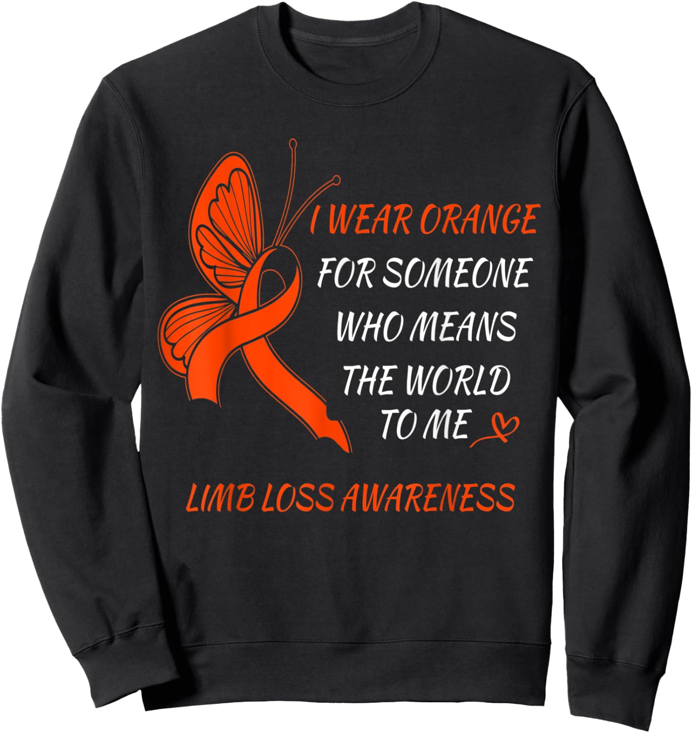 Limb Loss Awareness Month Limb difference Awareness Sweatshirt - Sweatshirt | Black