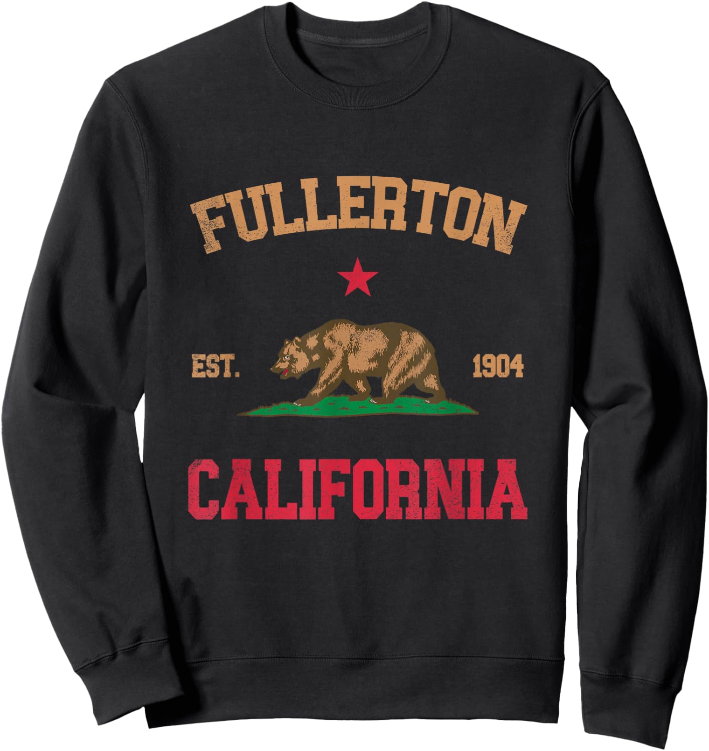 Fullerton California Sweatshirt - Sweatshirt | Black