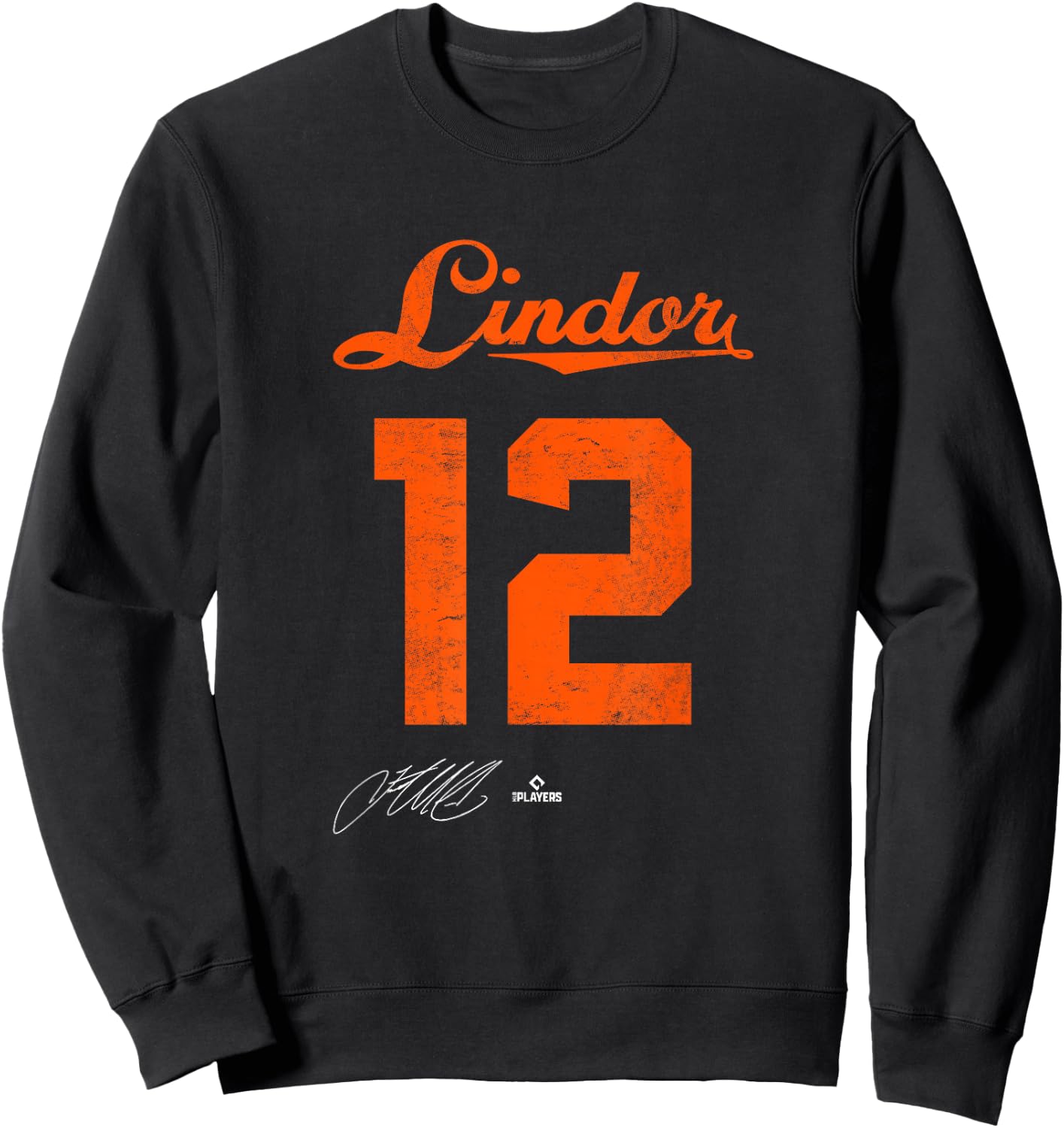 Francisco Lindor 12 Francisco Lindor New York MLBPA Sweatshirt - Sweatshirt | Black
