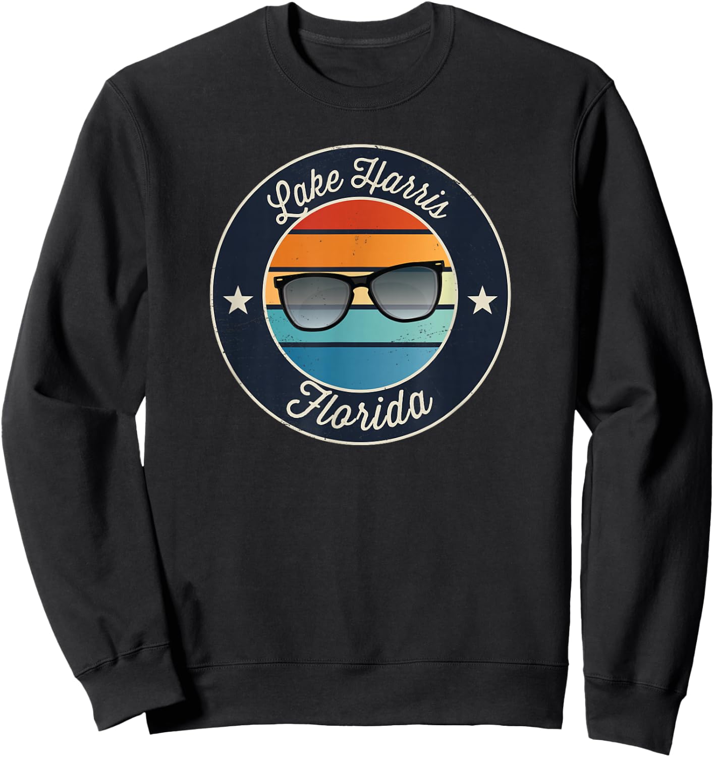 Lake Harris - Florida Souvenir Sweatshirt - Sweatshirt | Black
