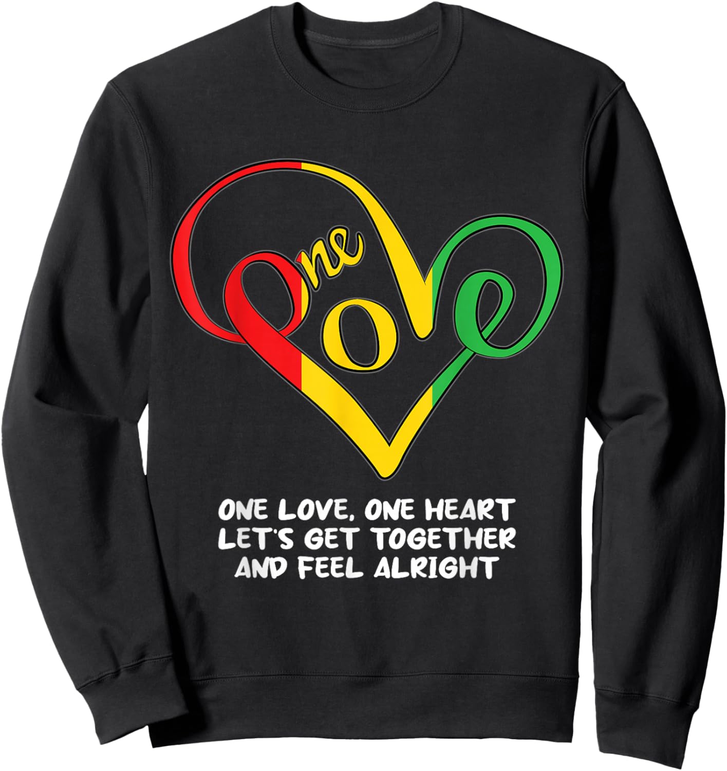 One African Love Heart Black History Month Cool BLM Melanin Sweatshirt - Sweatshirt | Black