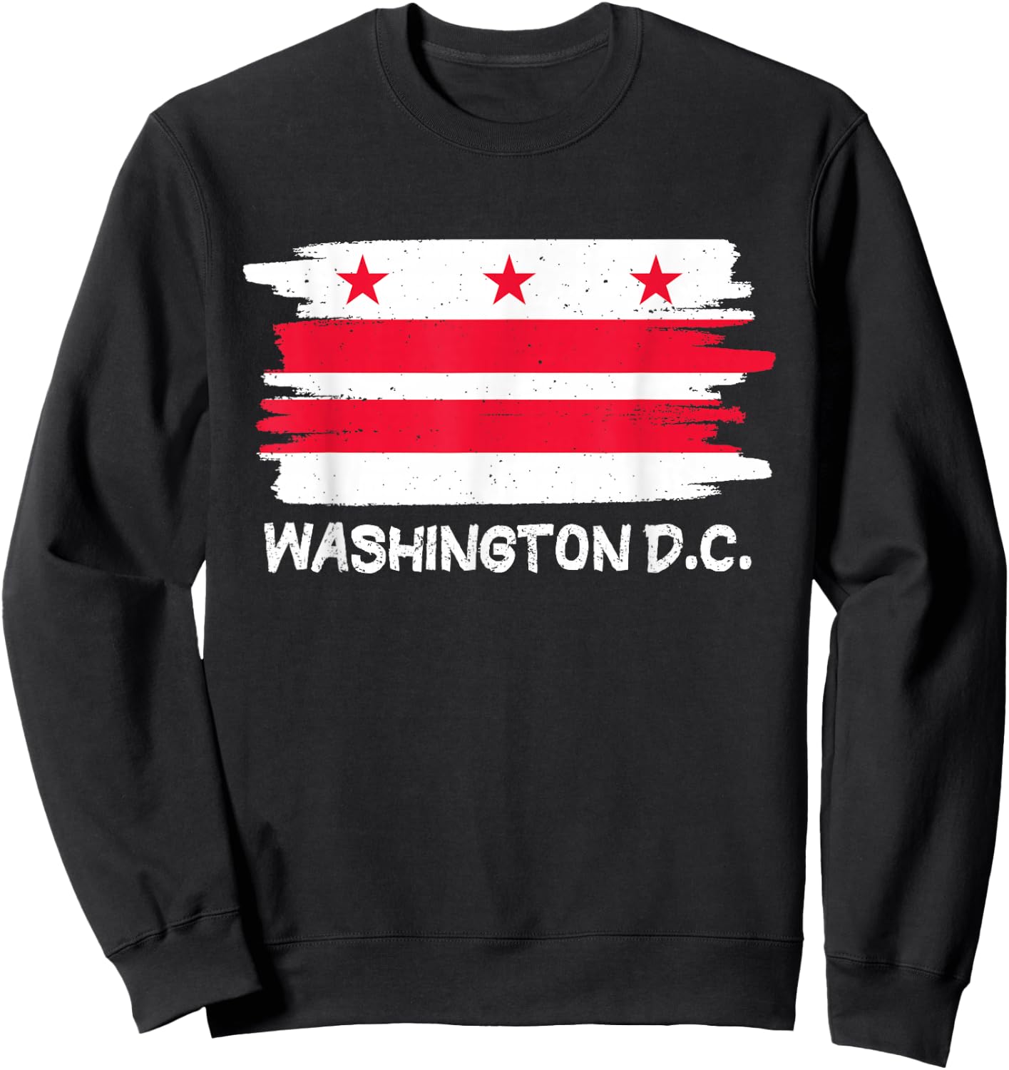 Cool Washington D.C. Flag Sweatshirt - Sweatshirt | Black