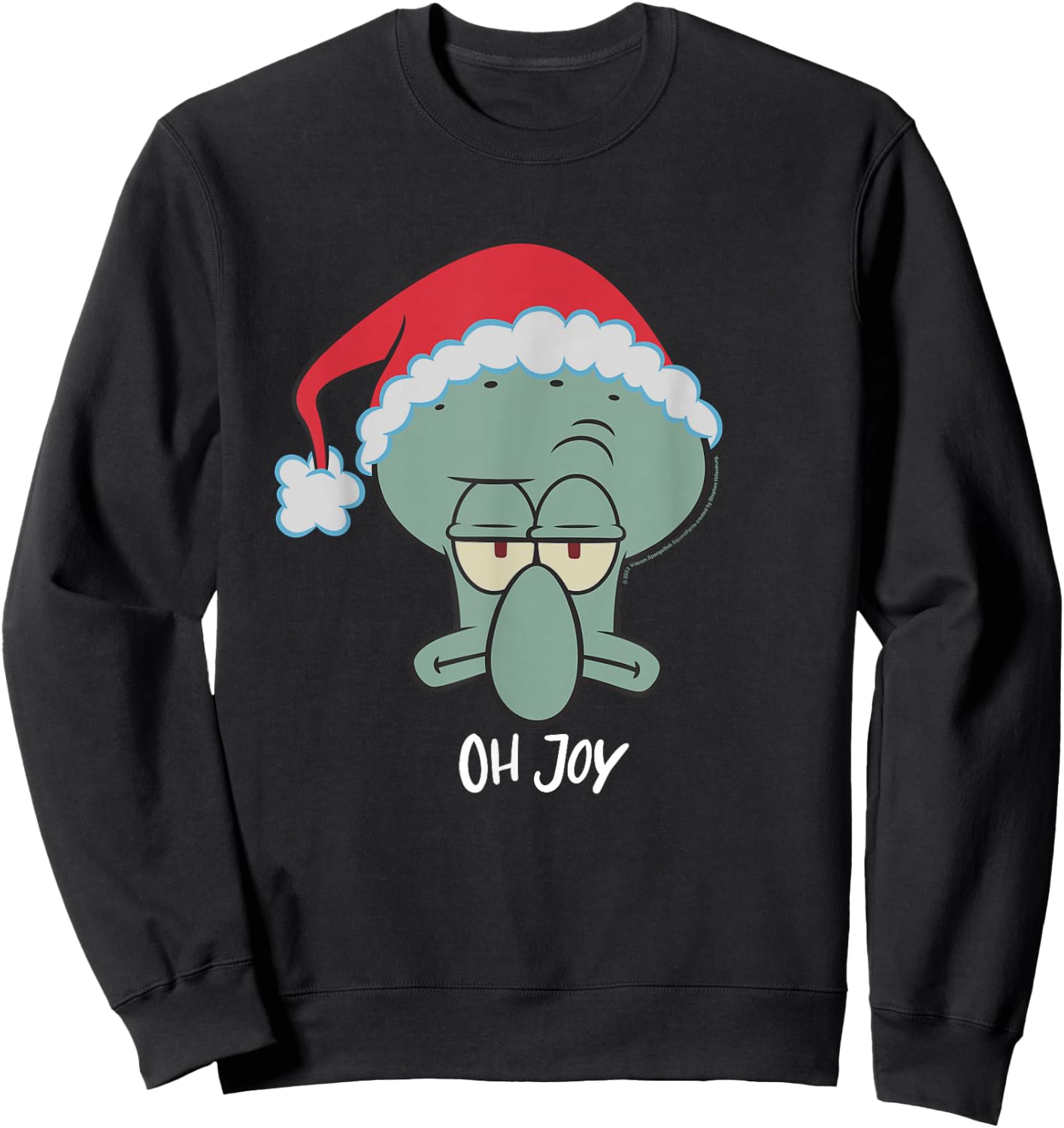 Spongebob Squarepants Squidward Christmas Joy Sweatshirt - Sweatshirt | Black