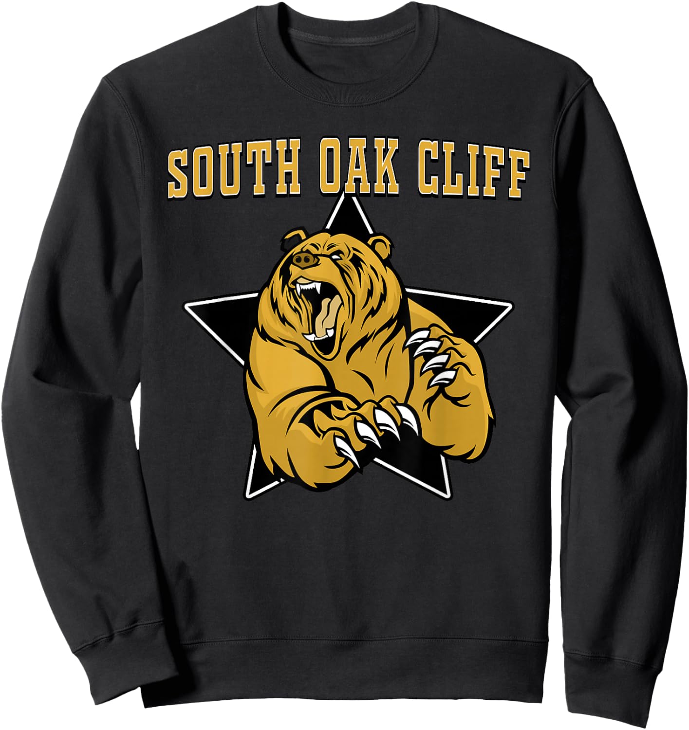 South Oak Cliff Bears High School Team Spirit Sweatshirt - Sweatshirt | Black