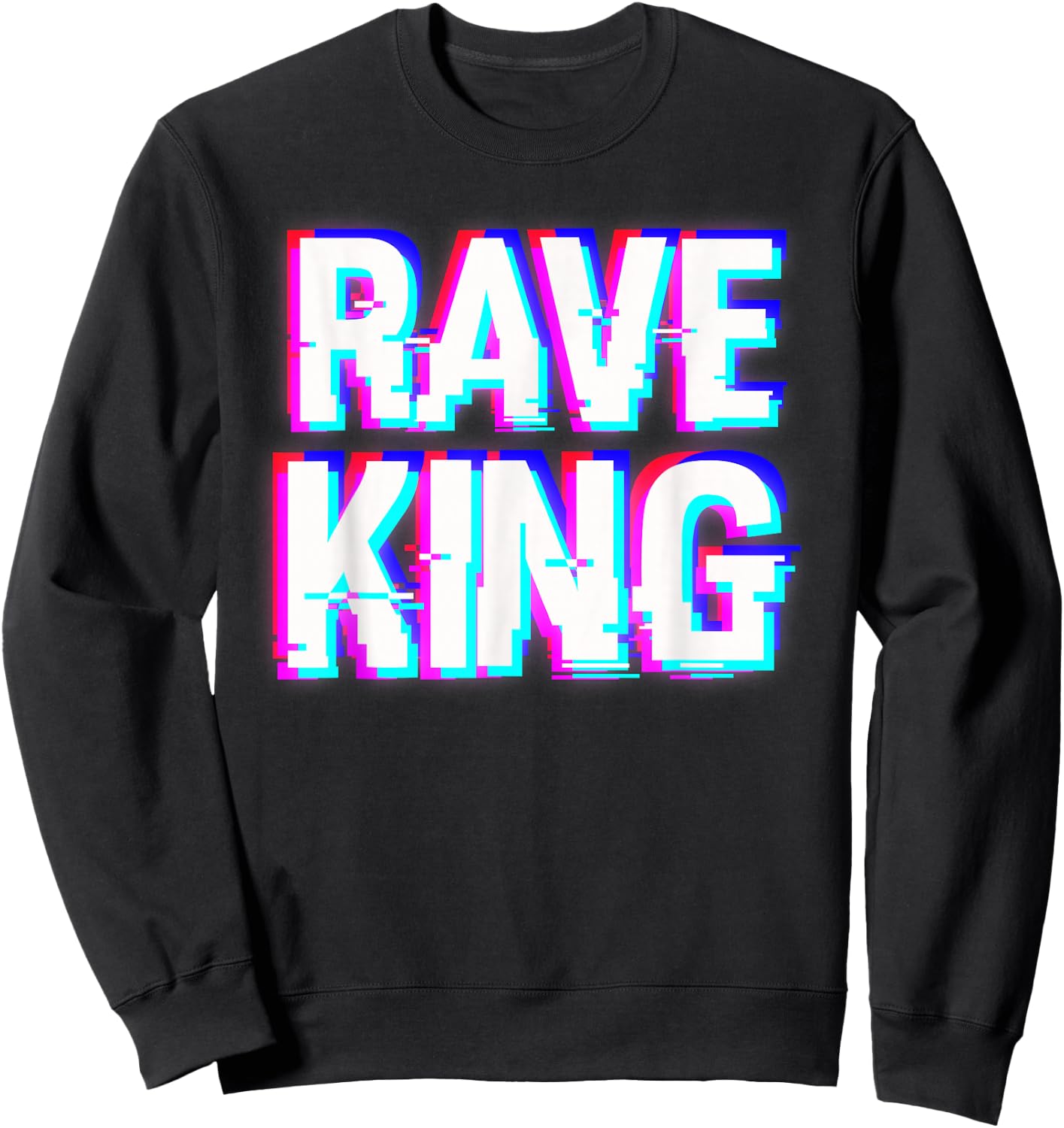 Music EDM Techno Rave King Sweatshirt - Sweatshirt | Black