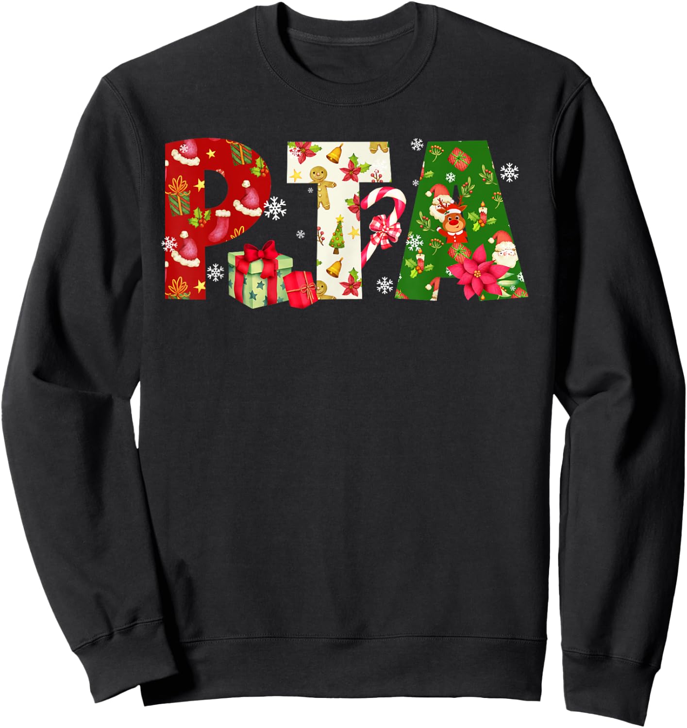 Christmas PTA Physical Therapy Assistant Therapist Xmas Sweatshirt - Sweatshirt | Black