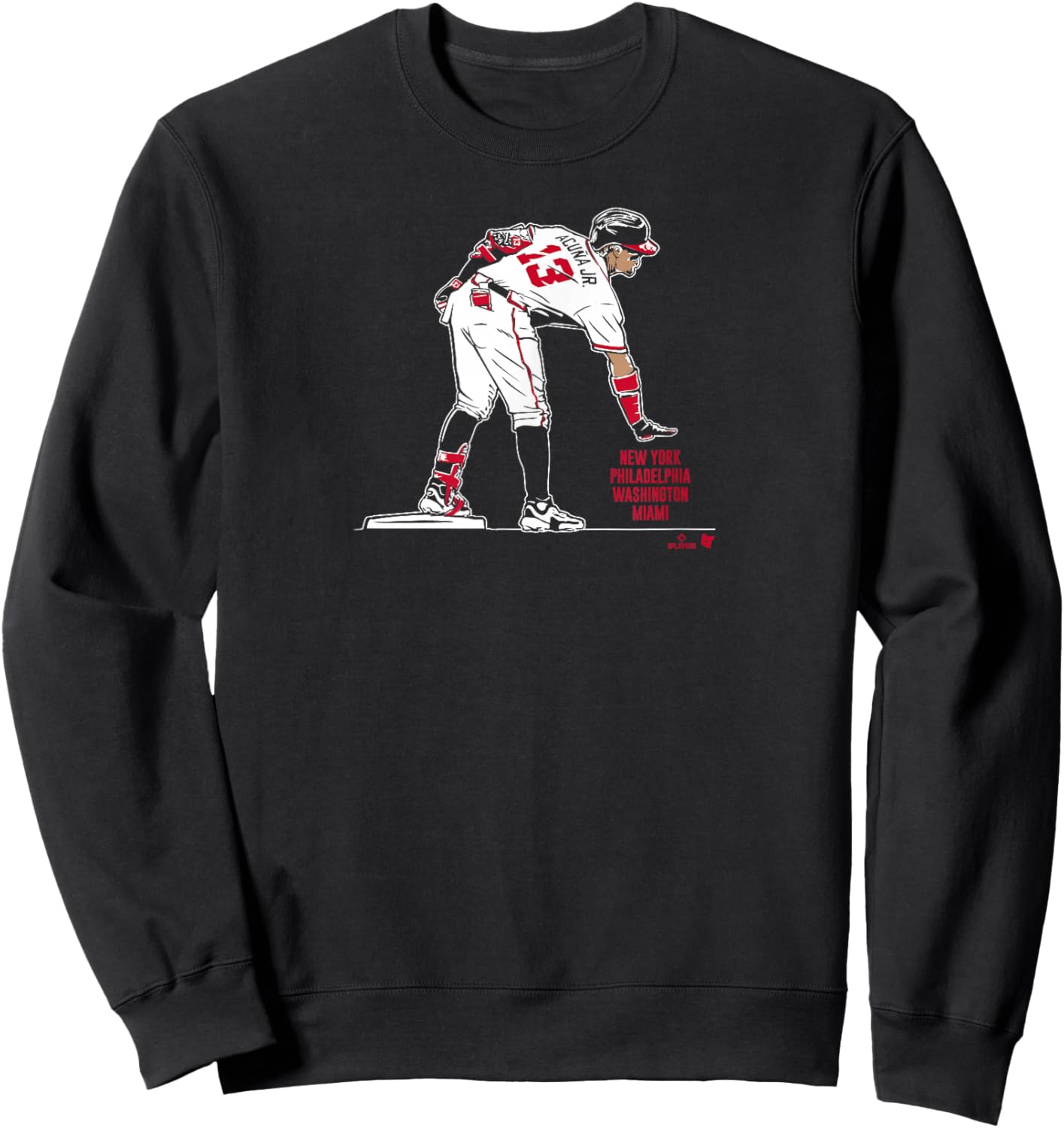 Ronald Acuña Jr. - Too Small - Atlanta Baseball Sweatshirt - Sweatshirt | Black