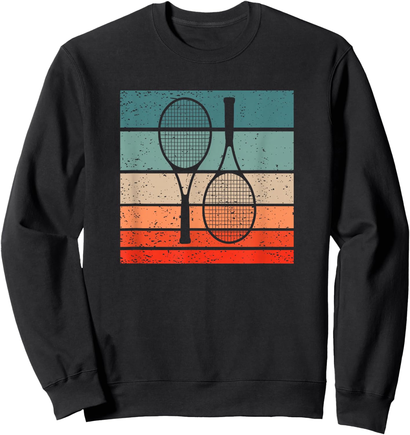Tennis Retro Style Vintage Sweatshirt - Sweatshirt | Black