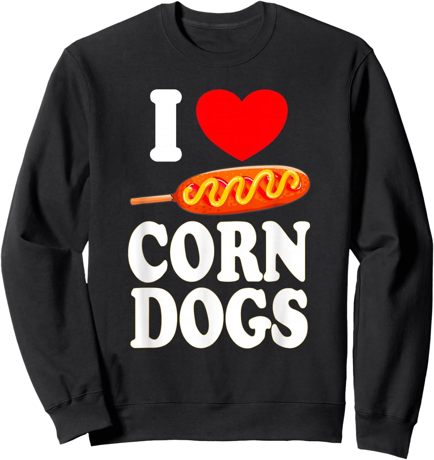 Corndog Carnival Fried Corn Dog Dealer Sweatshirt - Sweatshirt | Black