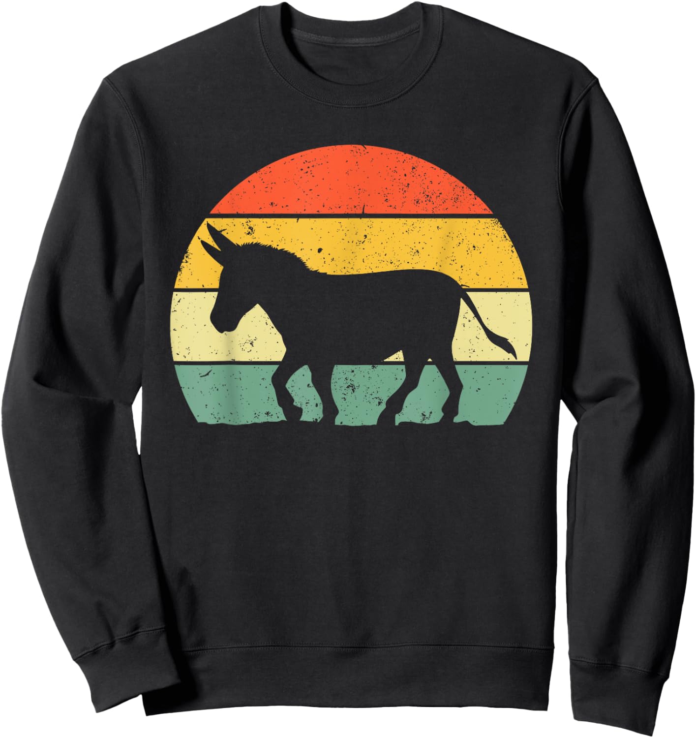 Cool Donkey Women Mule Horse Animal Lover Jackass Sweatshirt - Sweatshirt | Black